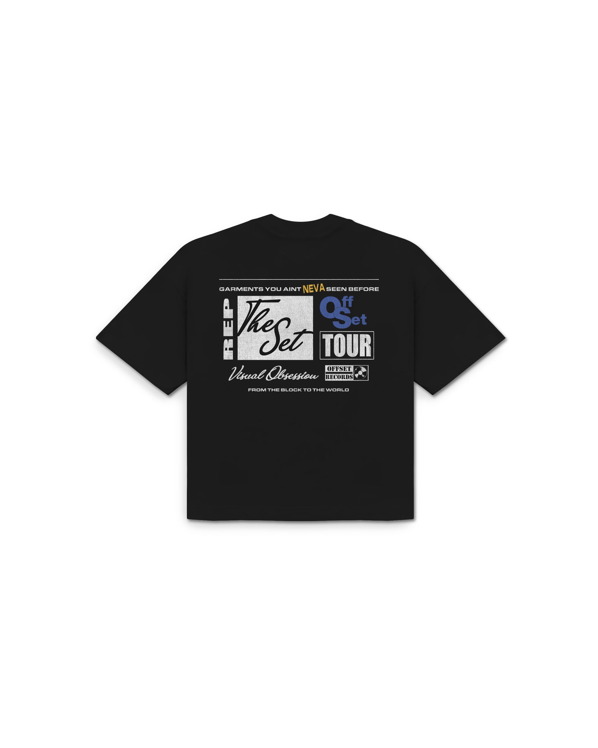 Visual Obsession Cropped Tee (Black)