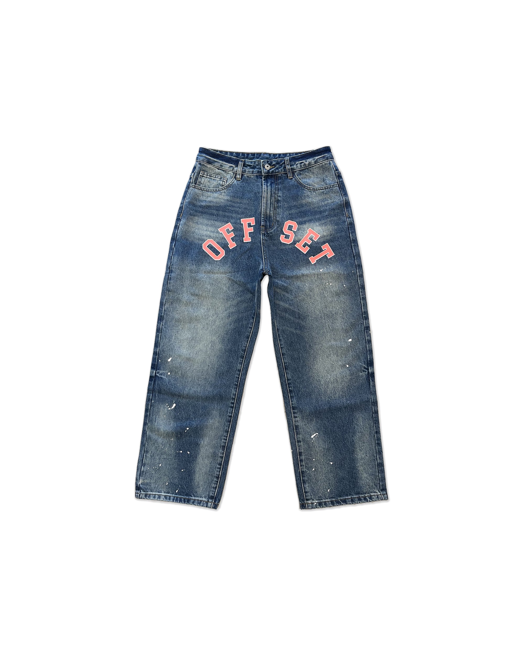 Painters Baggy Denim Pants (Blue)