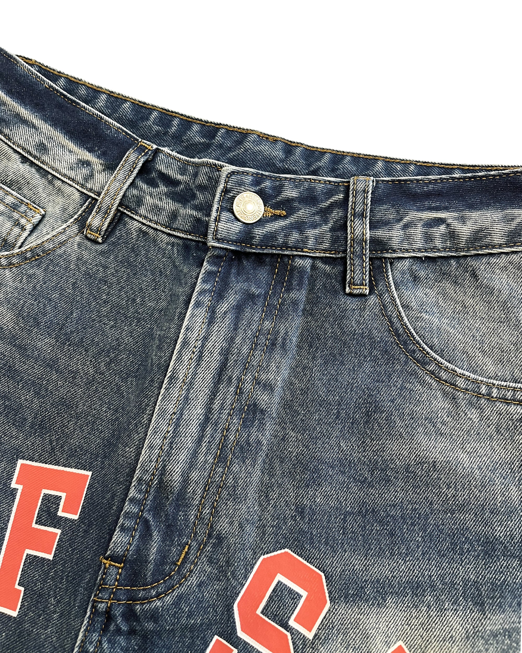 Painters Baggy Denim Pants (Blue)