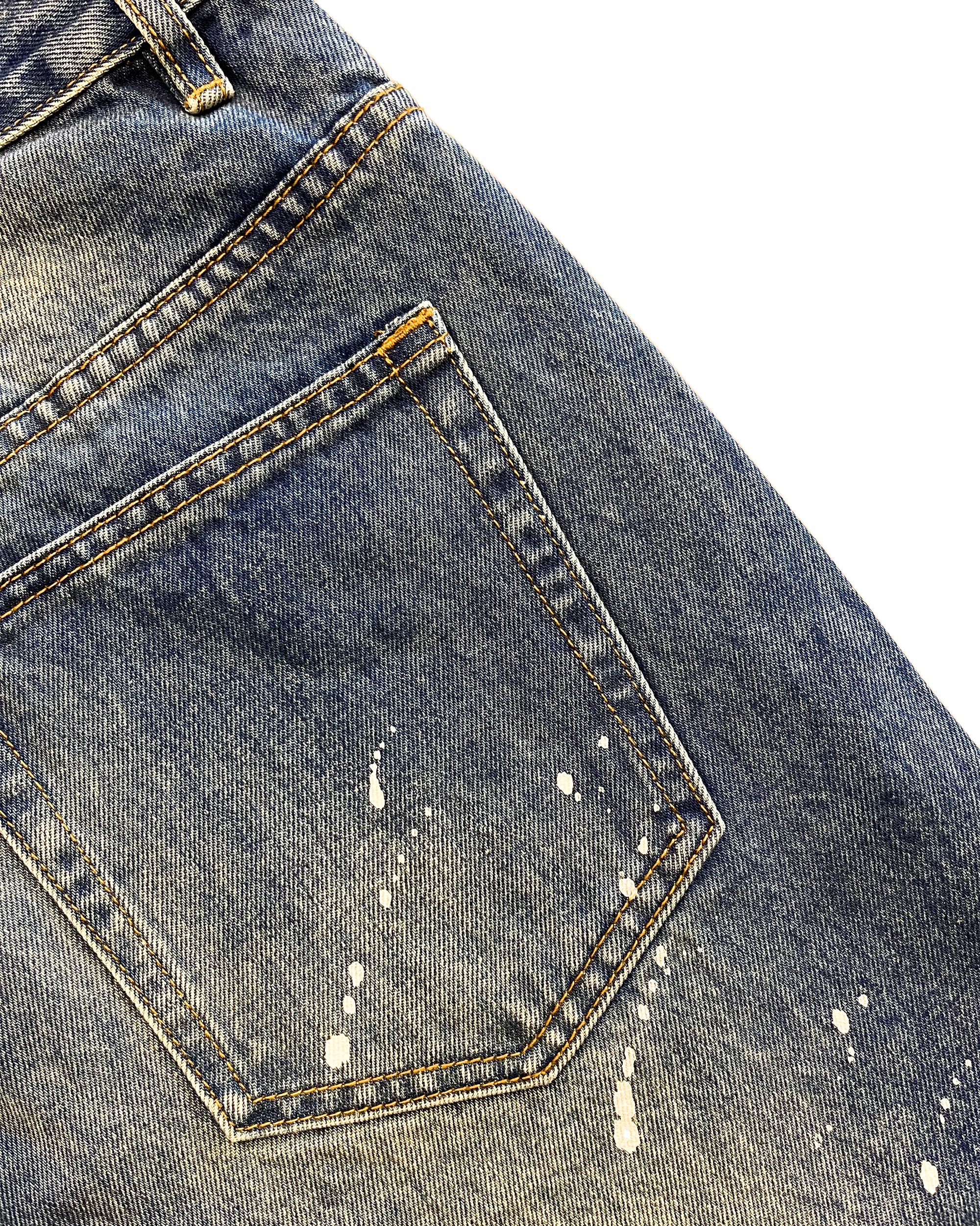 Painters Baggy Denim Pants (Blue)