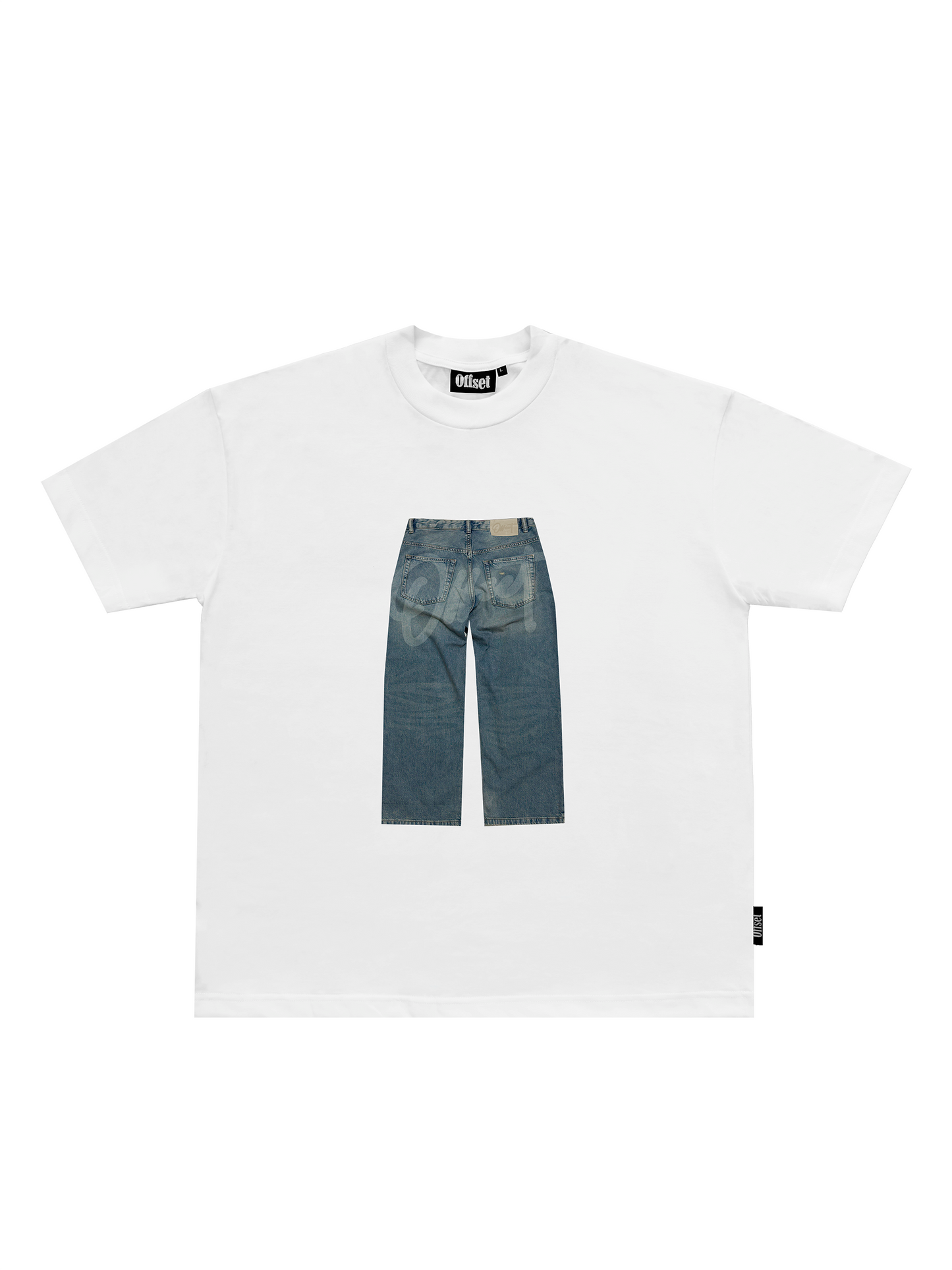 Denim Tee S/S (White)