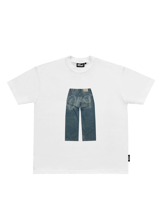 Denim Tee S/S (White)