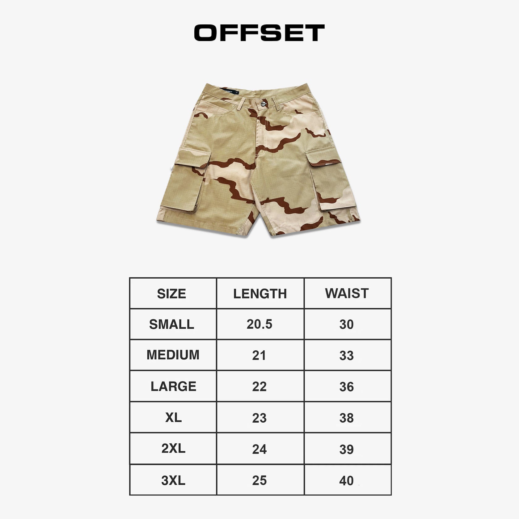 Loose Cargo Shorts (Desert)