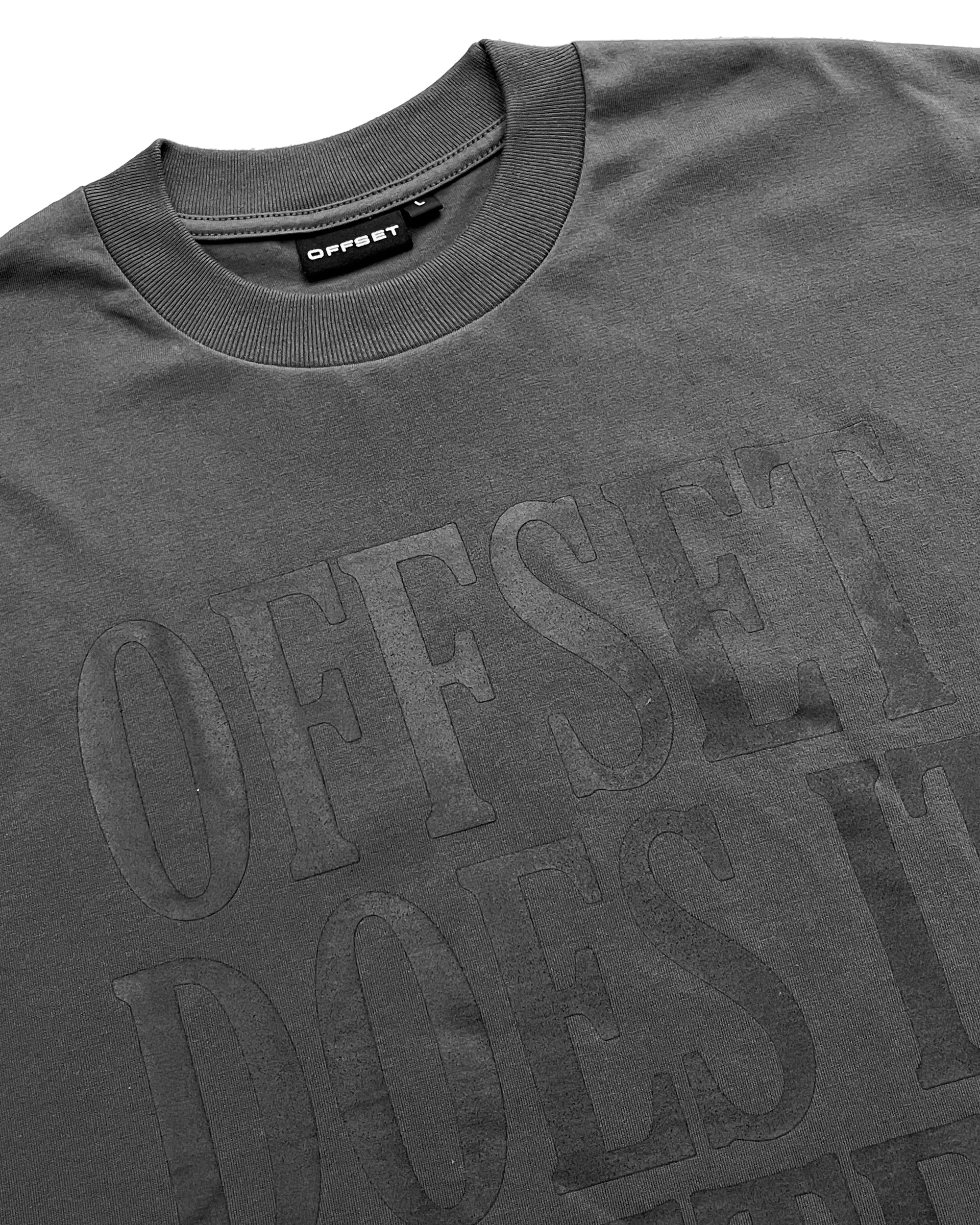 Mantra Cropped Tee (Charcoal)