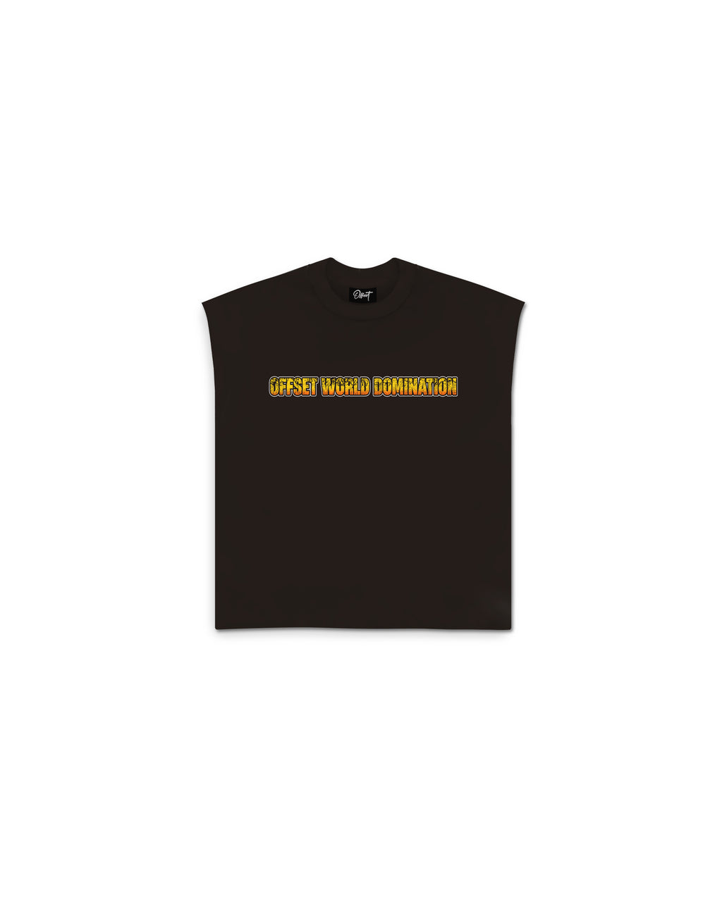 World Domination Cut Sleeve Top (Brown)