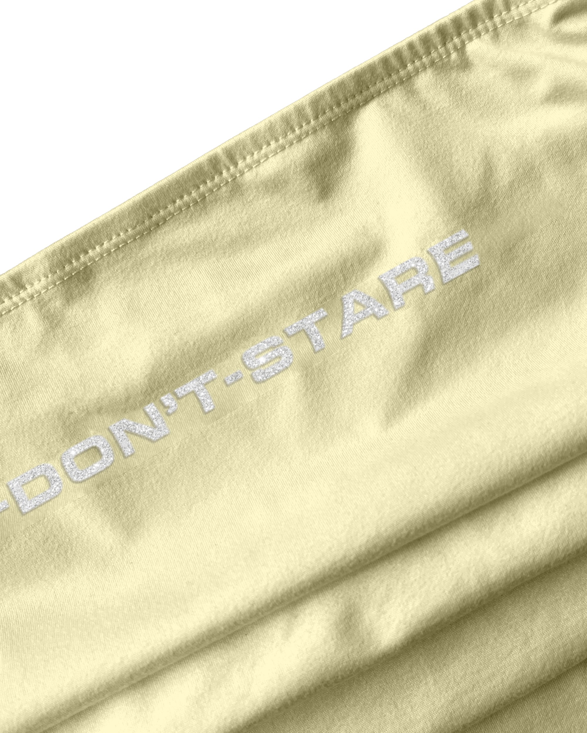 Don't Stare Pleated Tube Top (Lemon Yellow)