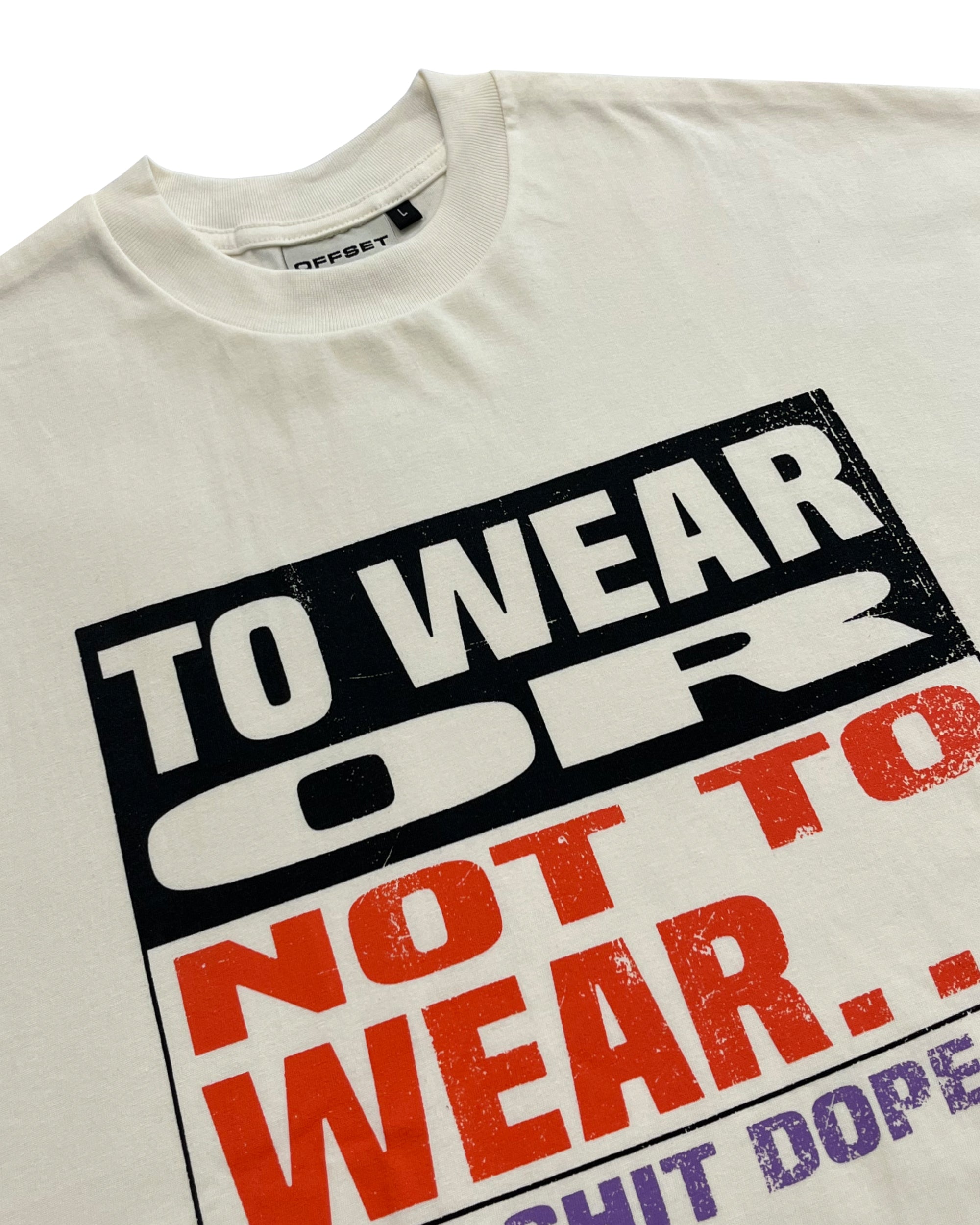 Dope Shit Cropped Tee (Off White)