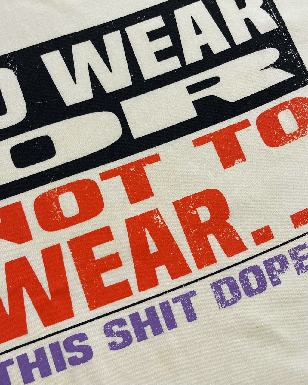 Dope Shit Cropped Tee (Off White)