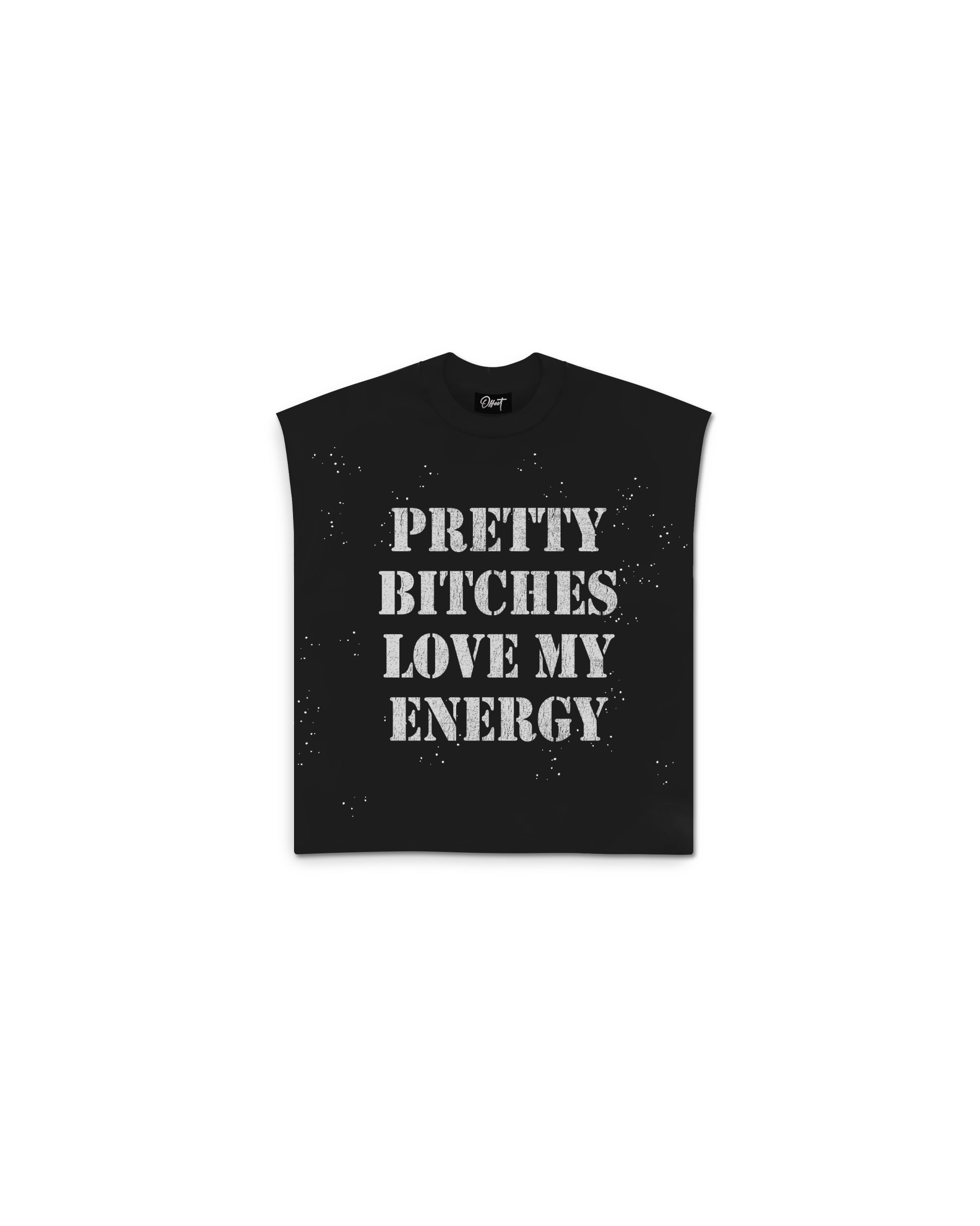 Energy Cut Sleeve Top (Black)