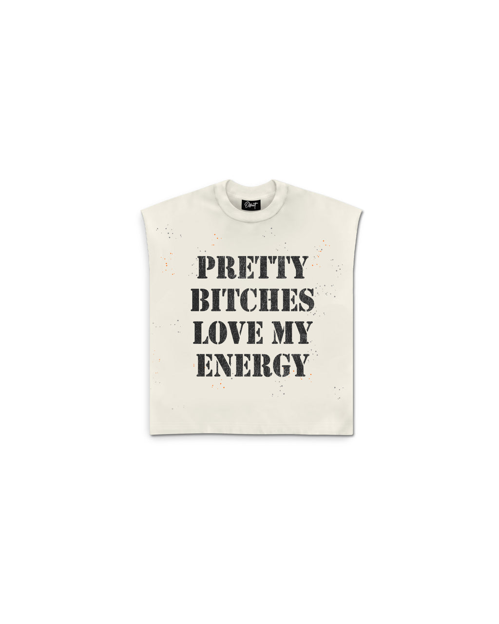 Energy Cut Sleeve Top (Off White)