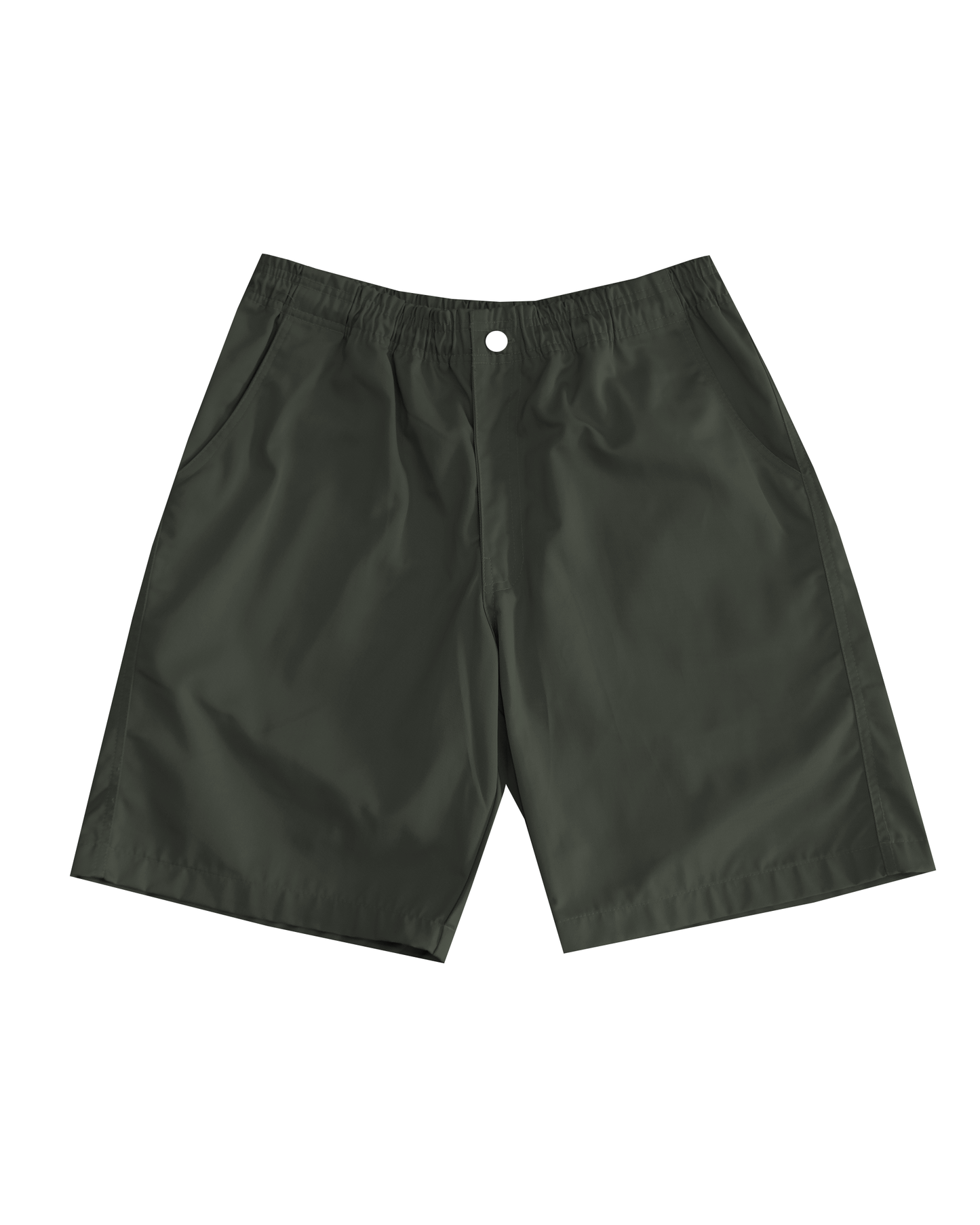 Letter Straight Cut Shorts (Fatigue)