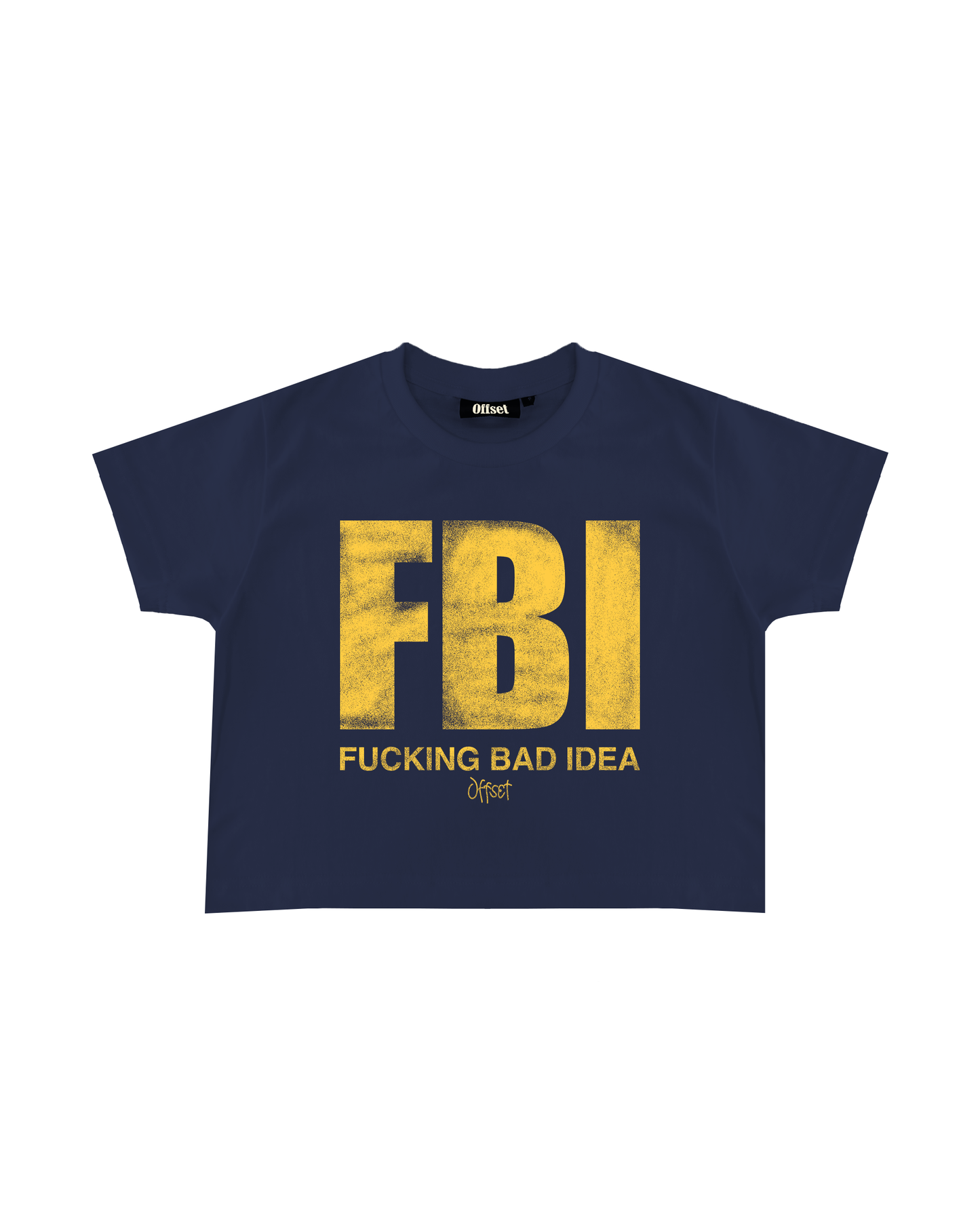 FBI Baby Tee (Navy Blue)