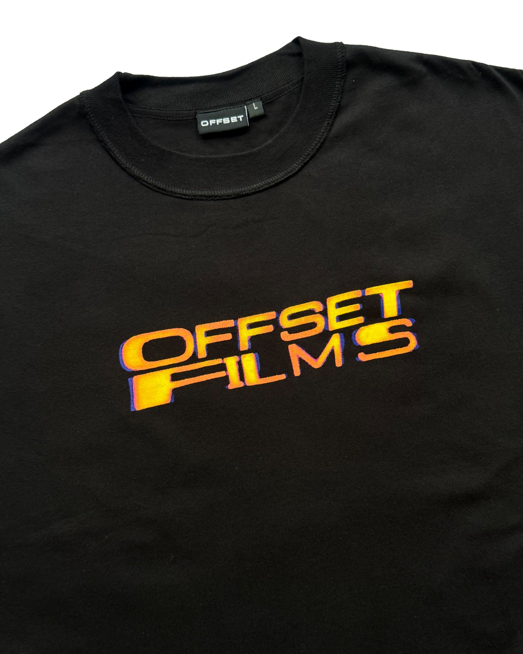 Films Cropped Reverse Stitch Tee (Black)