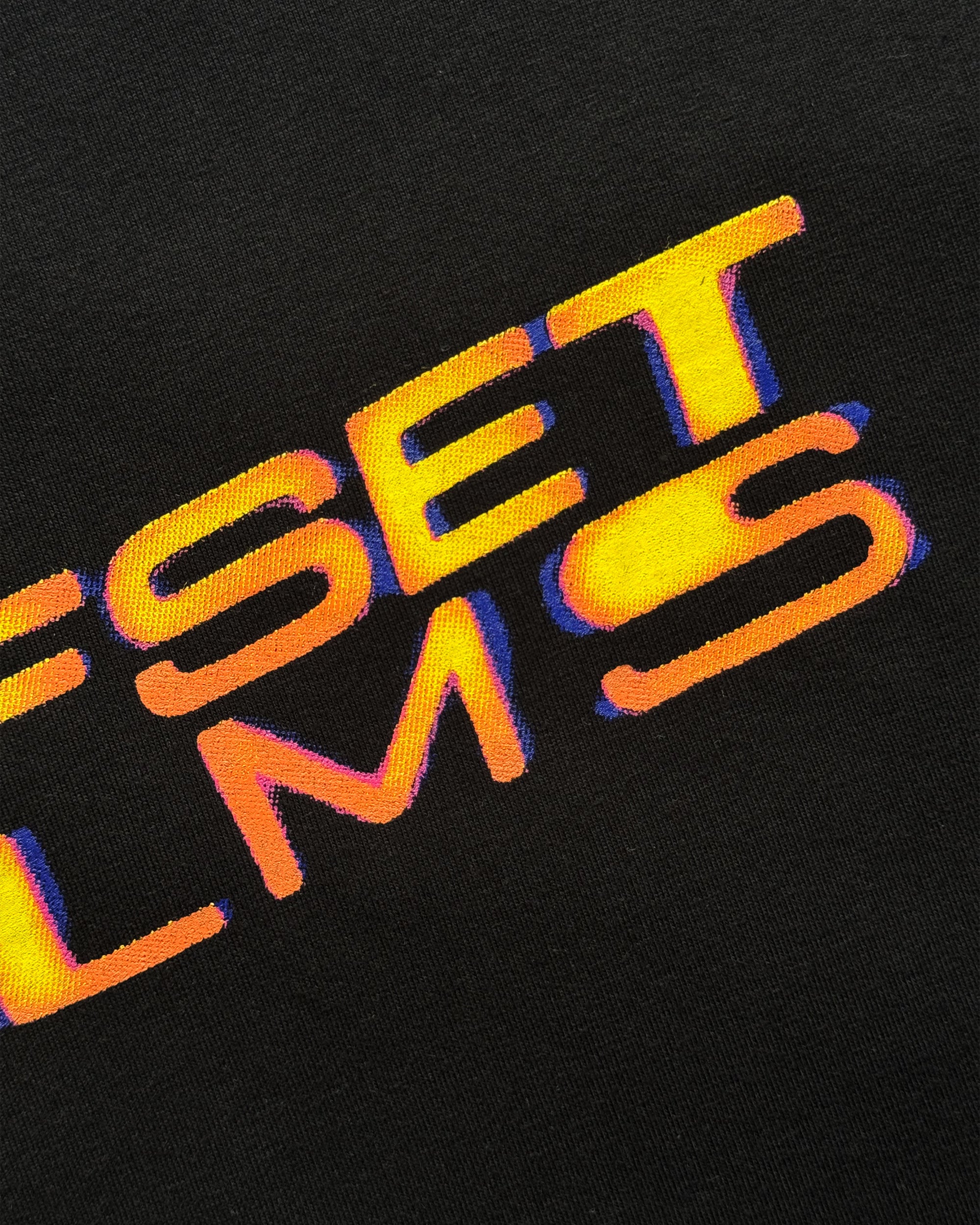 Films Cropped Reverse Stitch Tee (Black)