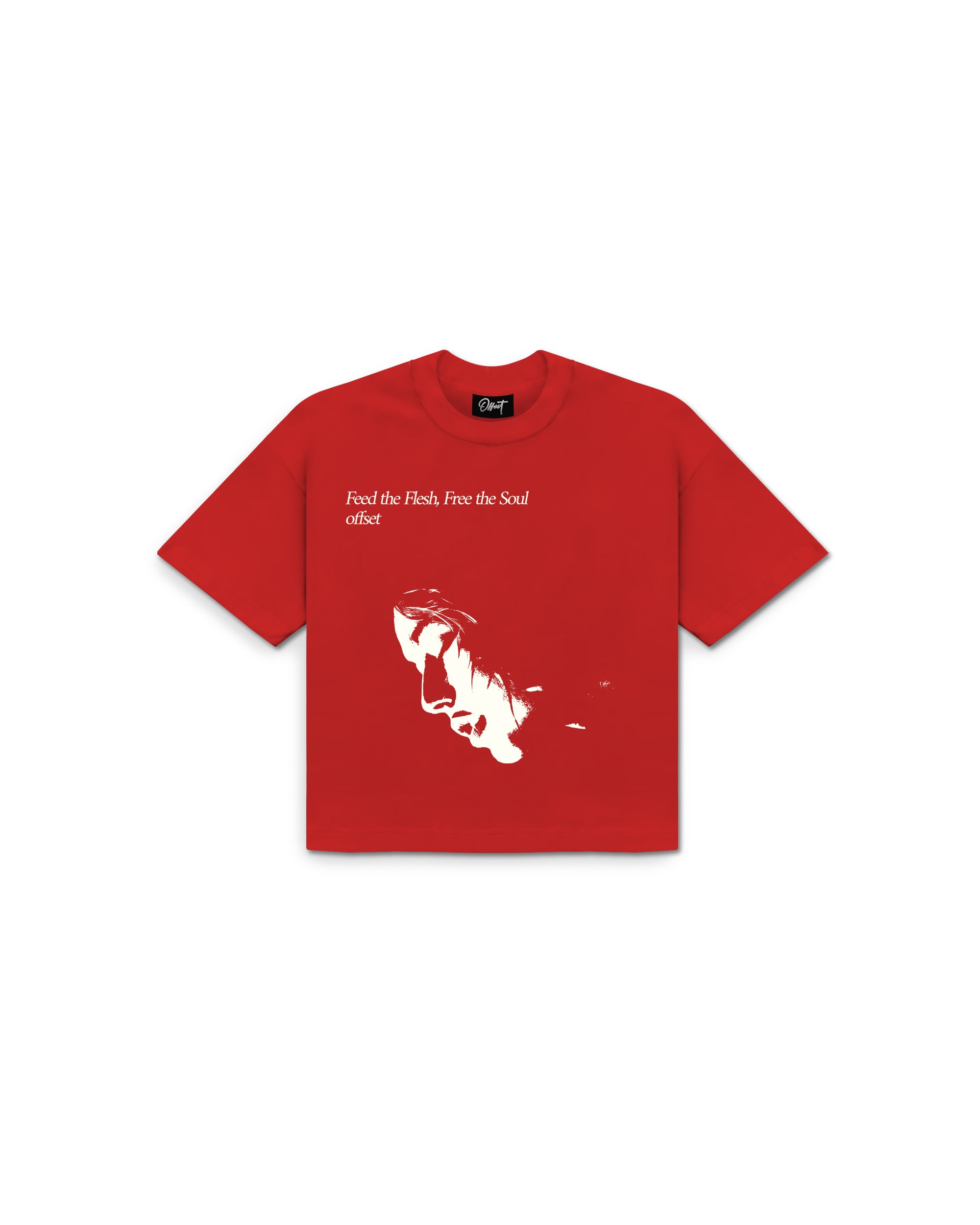 Feed The Flesh Cropped Tee (Red)