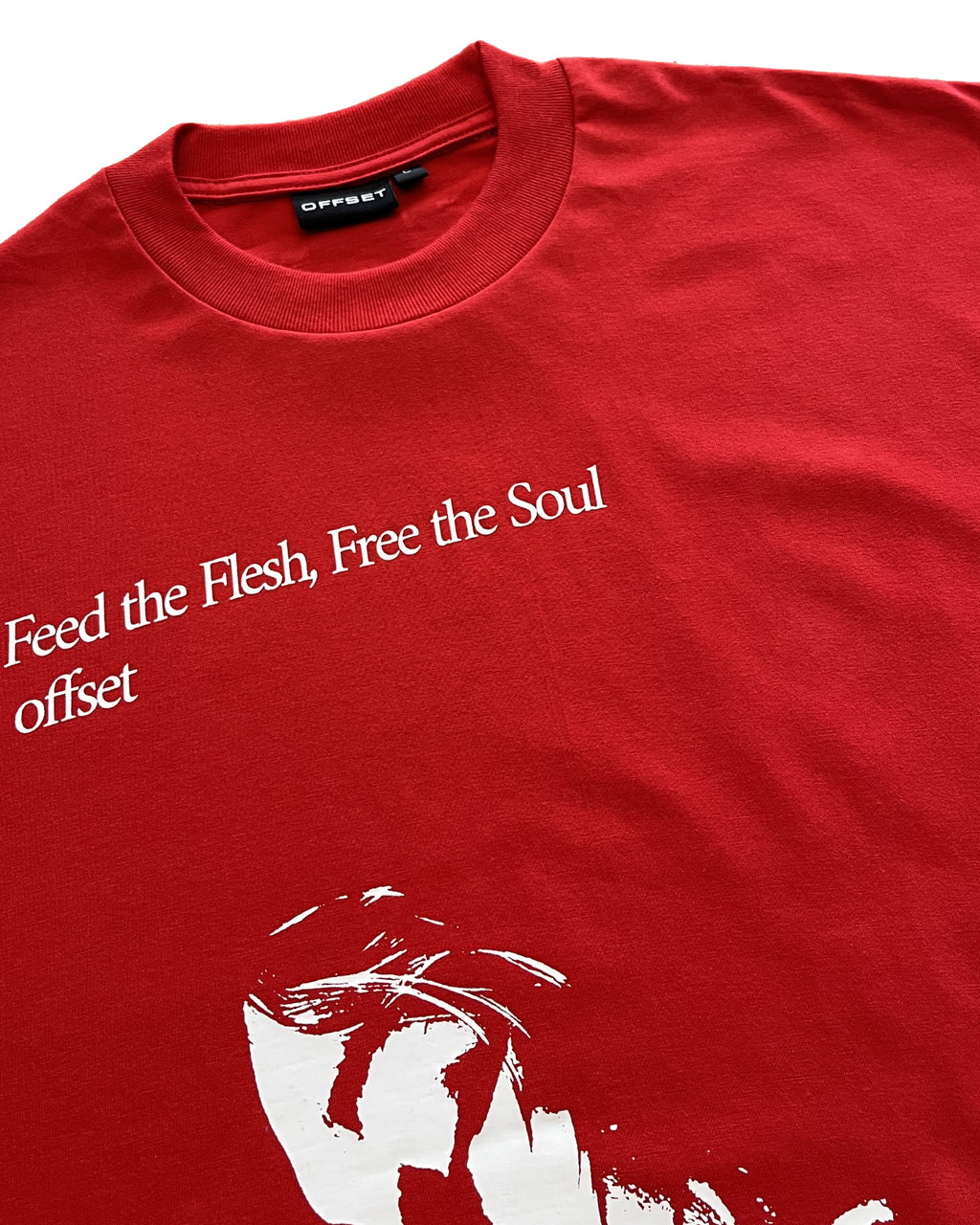 Feed The Flesh Cropped Tee (Red)