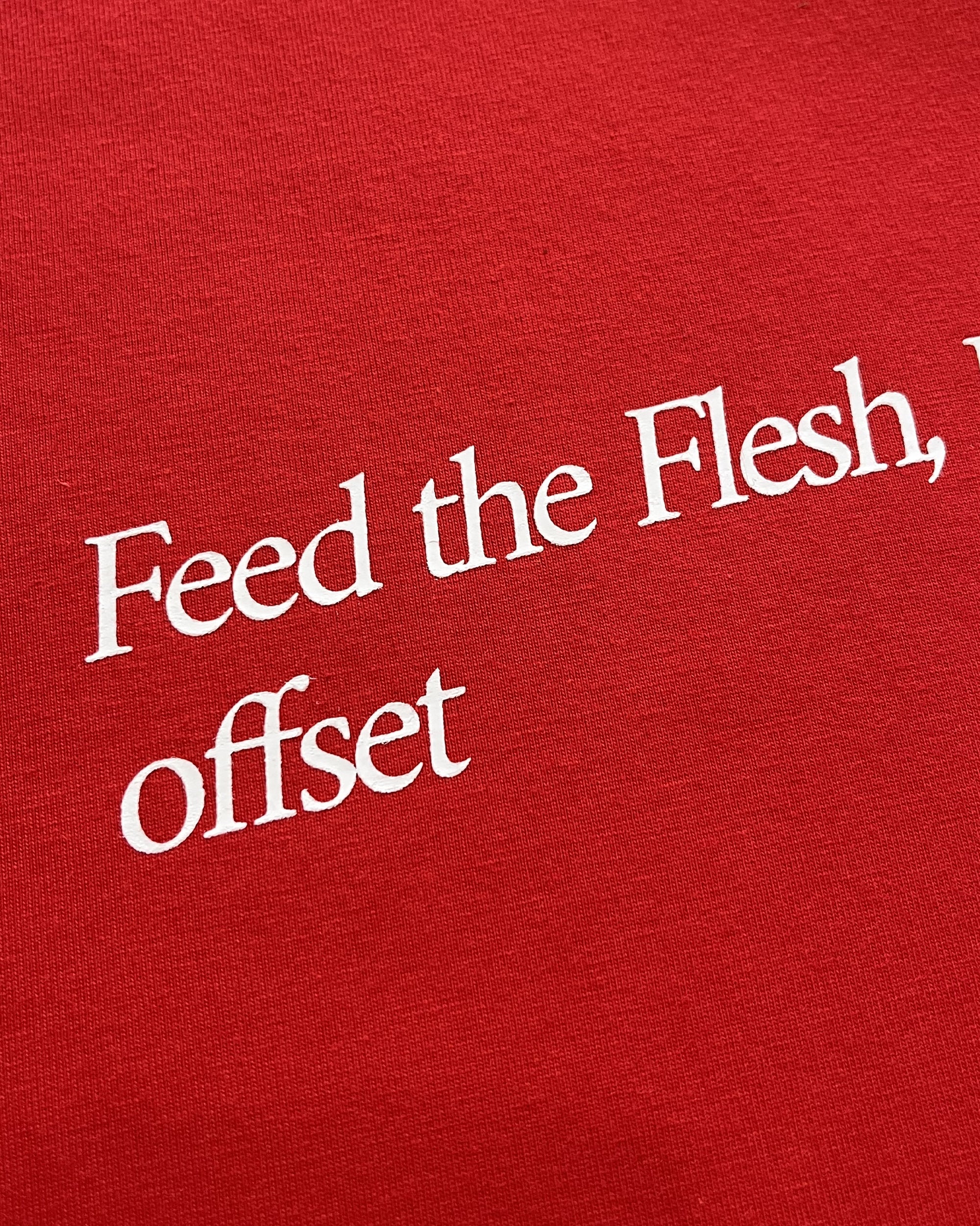 Feed The Flesh Cropped Tee (Red)
