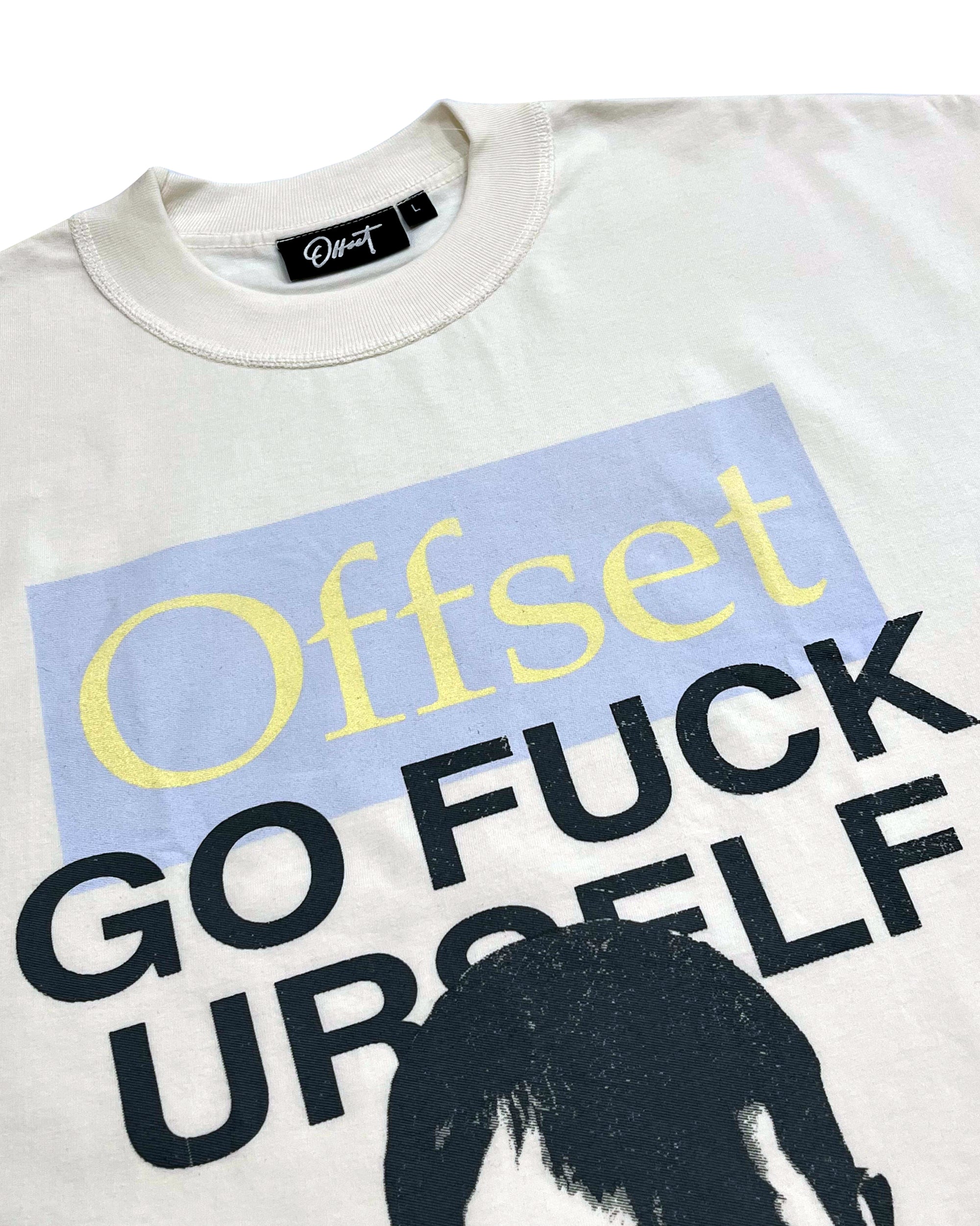 GOFUCKURSELF Cropped Reverse Tee (Off White)