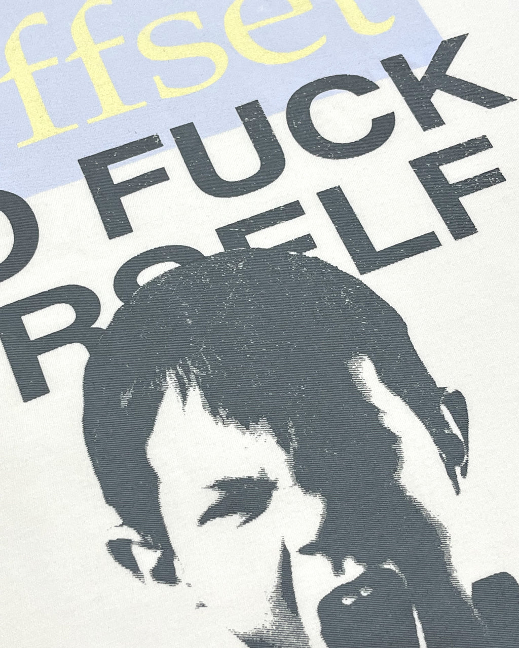 GOFUCKURSELF Cropped Reverse Tee (Off White)