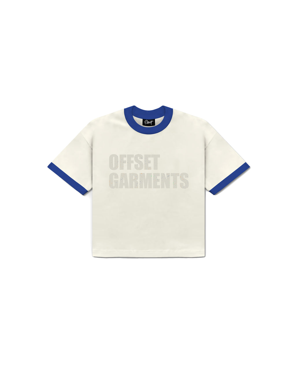 Garments Cropped Ringer (Blue)