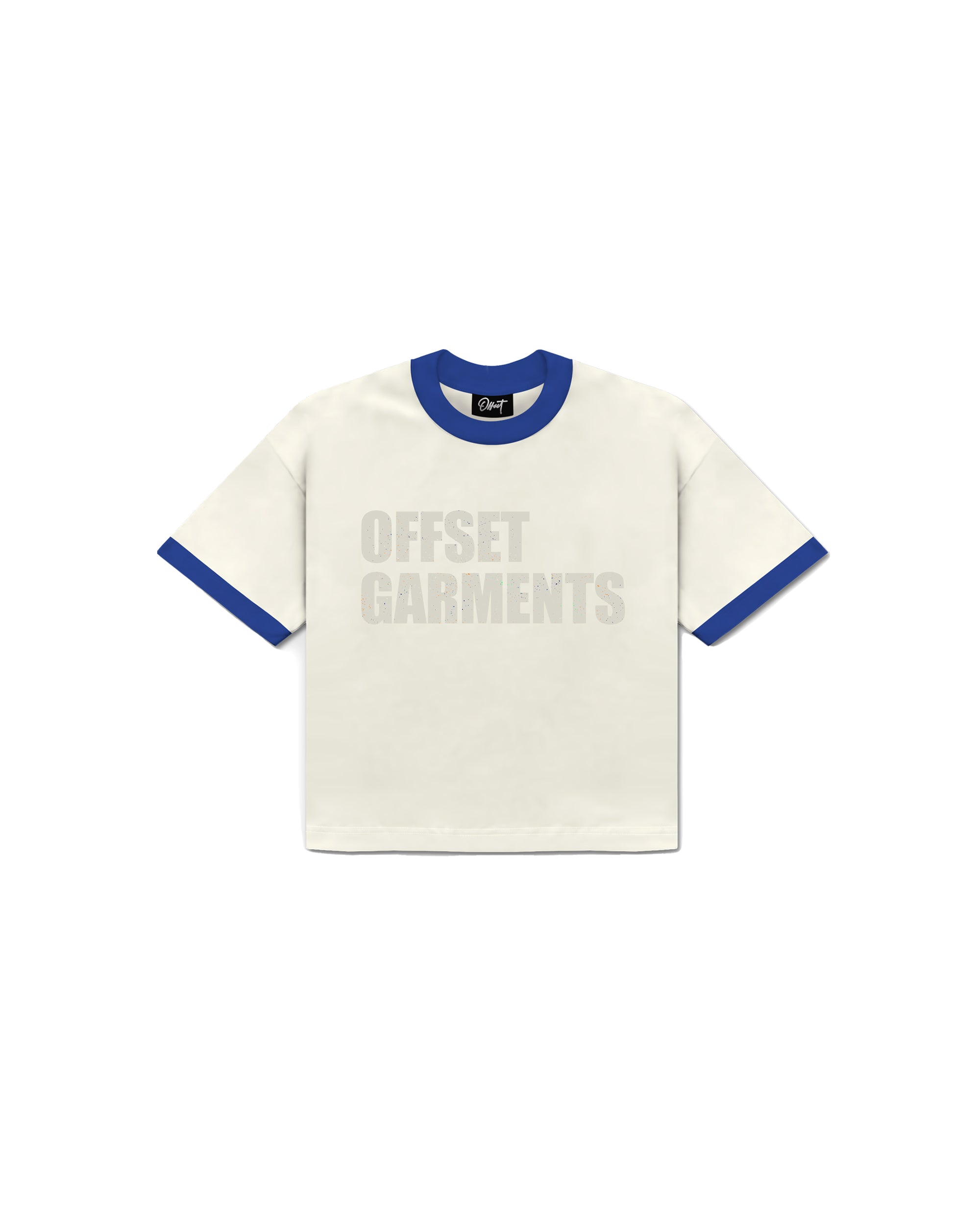 Garments Cropped Ringer (Blue)