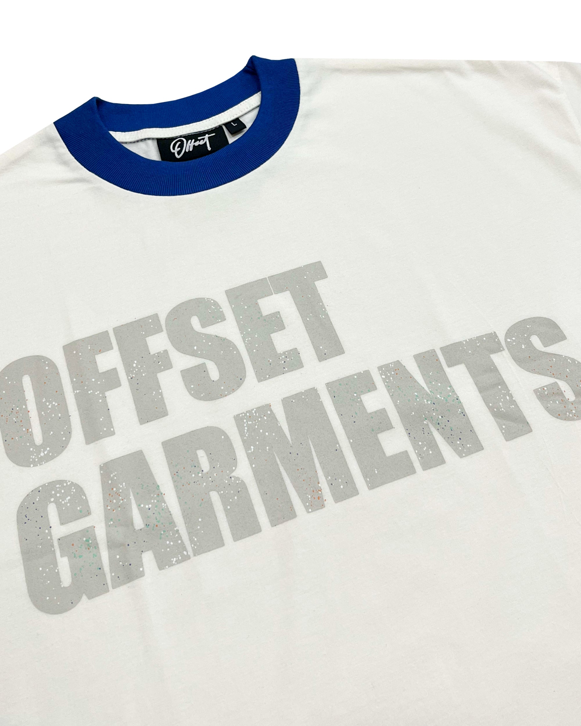Garments Cropped Ringer (Blue)