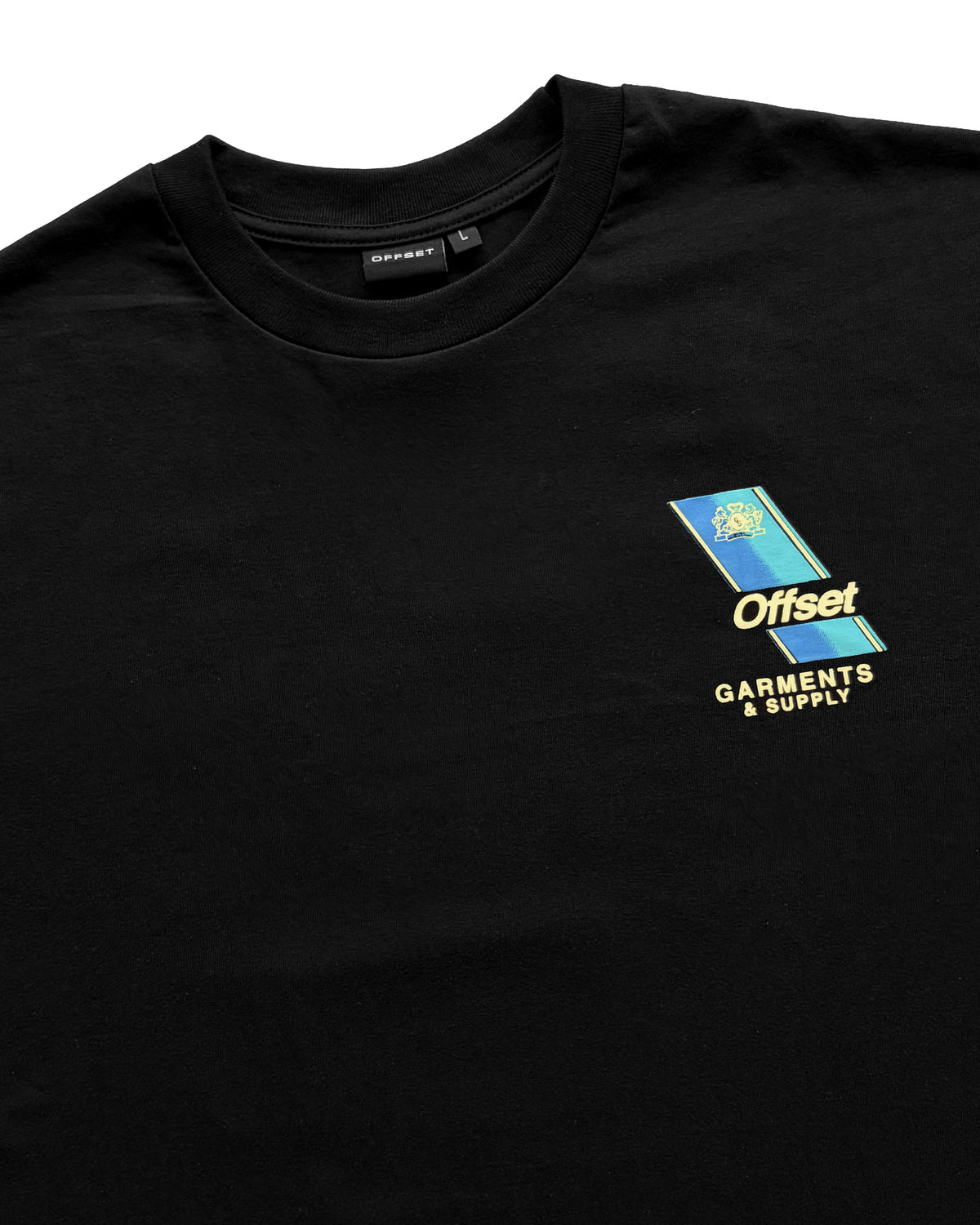 Garments & Supply Cropped Tee (Black)
