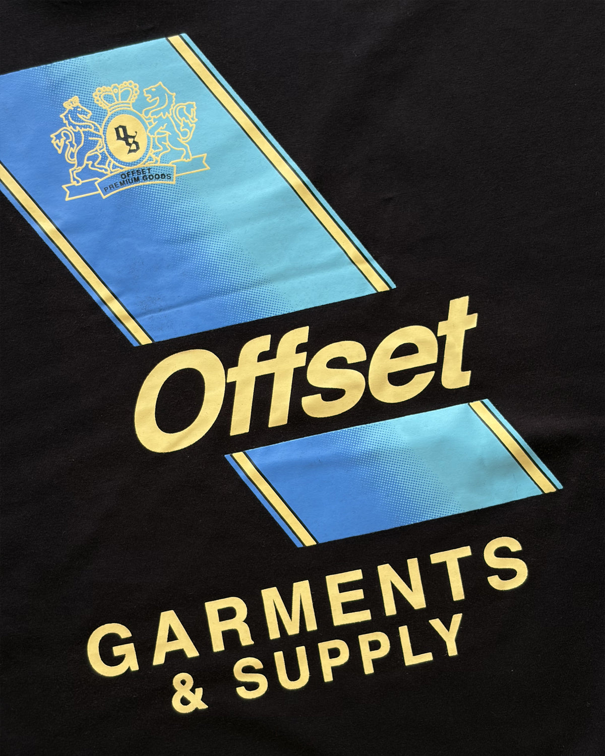 Garments & Supply Cropped Tee (Black)