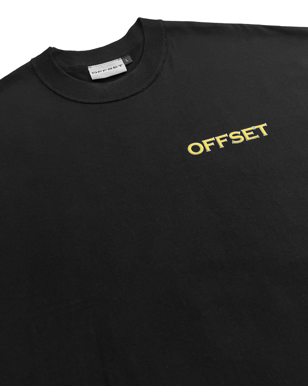 Gothic Typography Cropped Tee (Black)