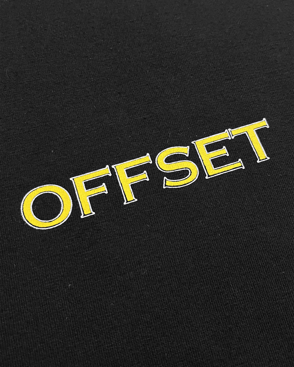 Gothic Typography Cropped Tee (Black)