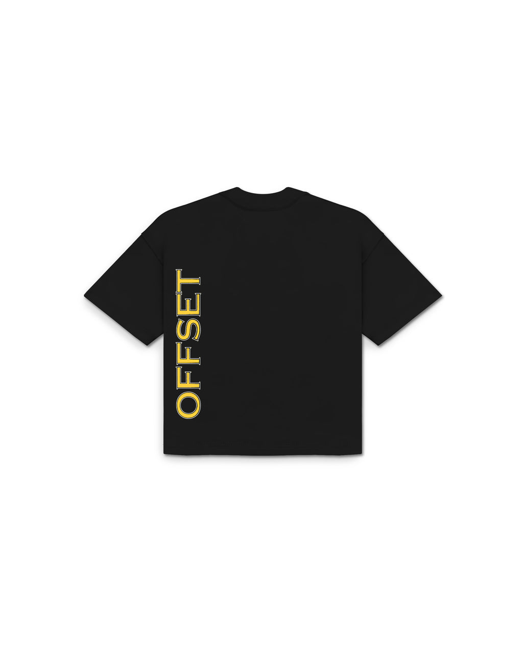 Gothic Typography Cropped Tee (Black)