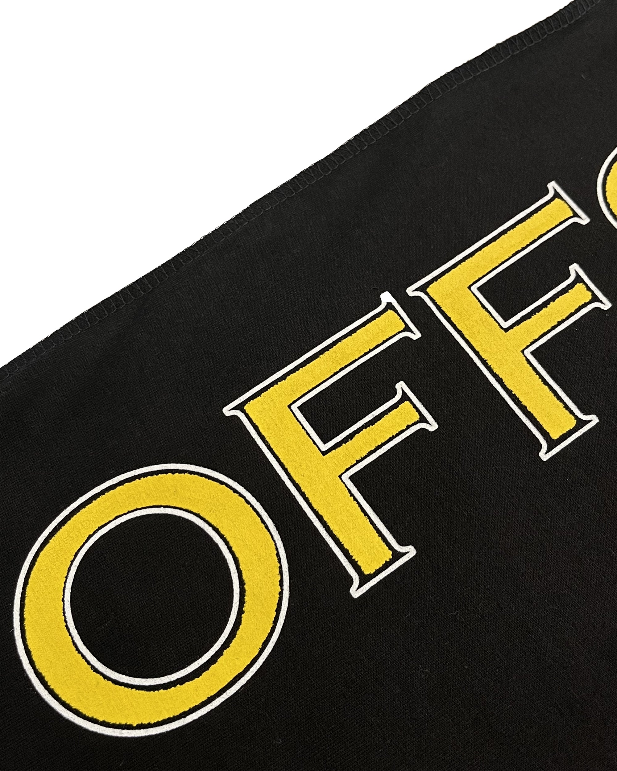 Gothic Typography Cropped Tee (Black)