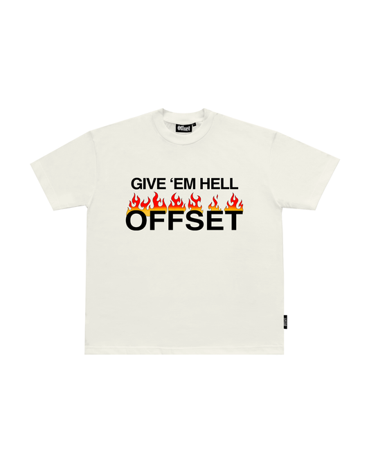 Give Em' Hell S/S (Off White)