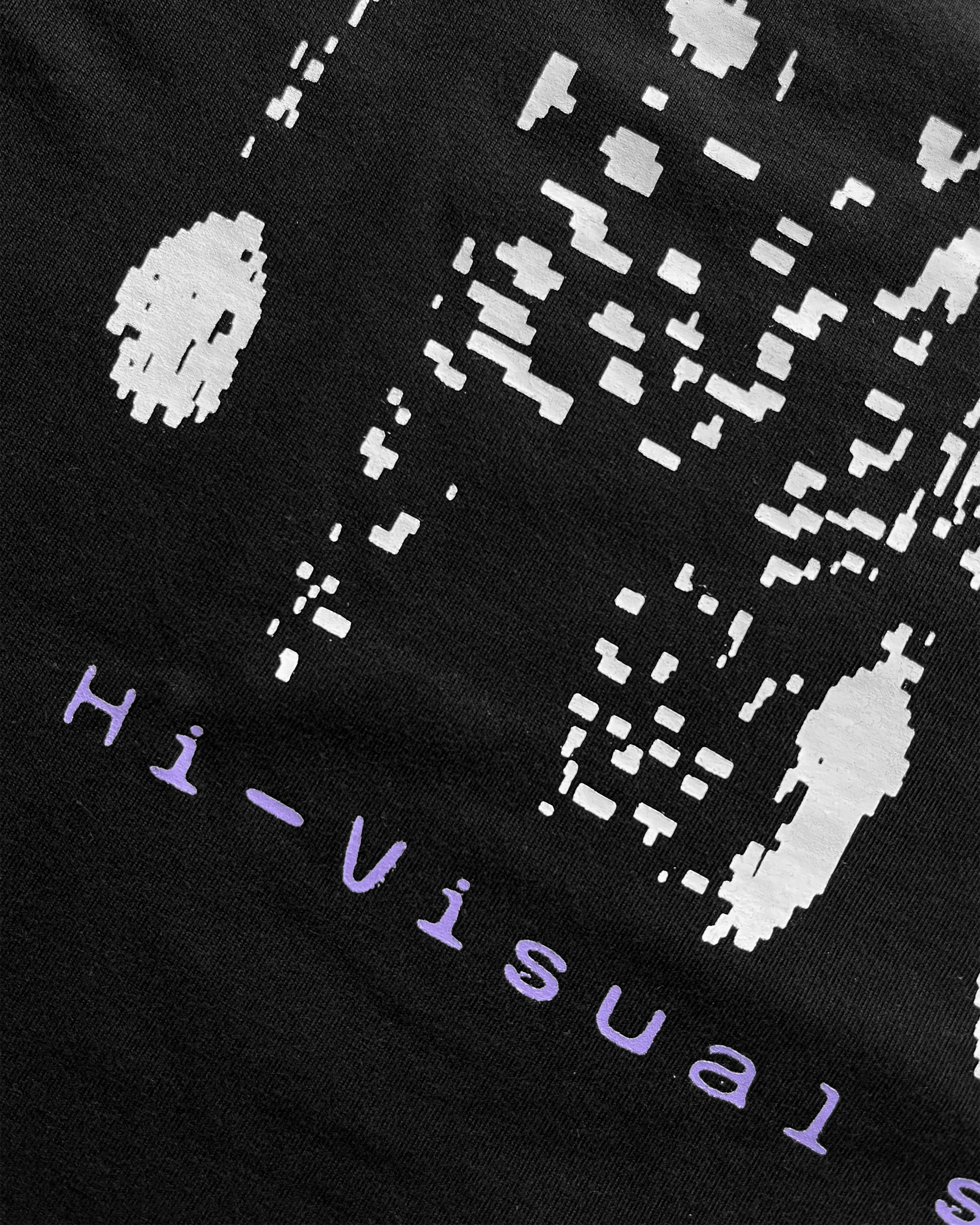Glitch Cropped Tee (Black)