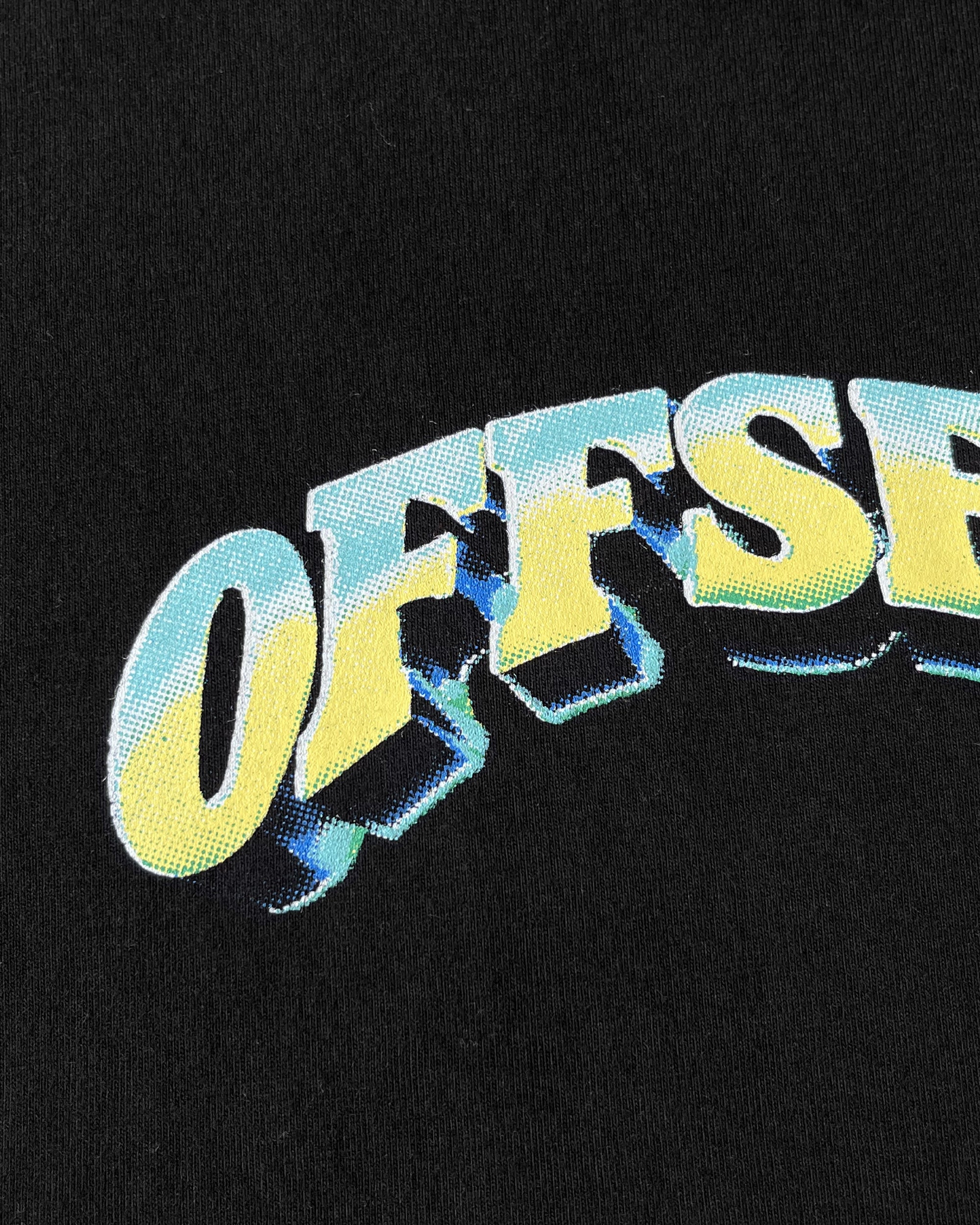 Gradient Cropped Tee (Black)