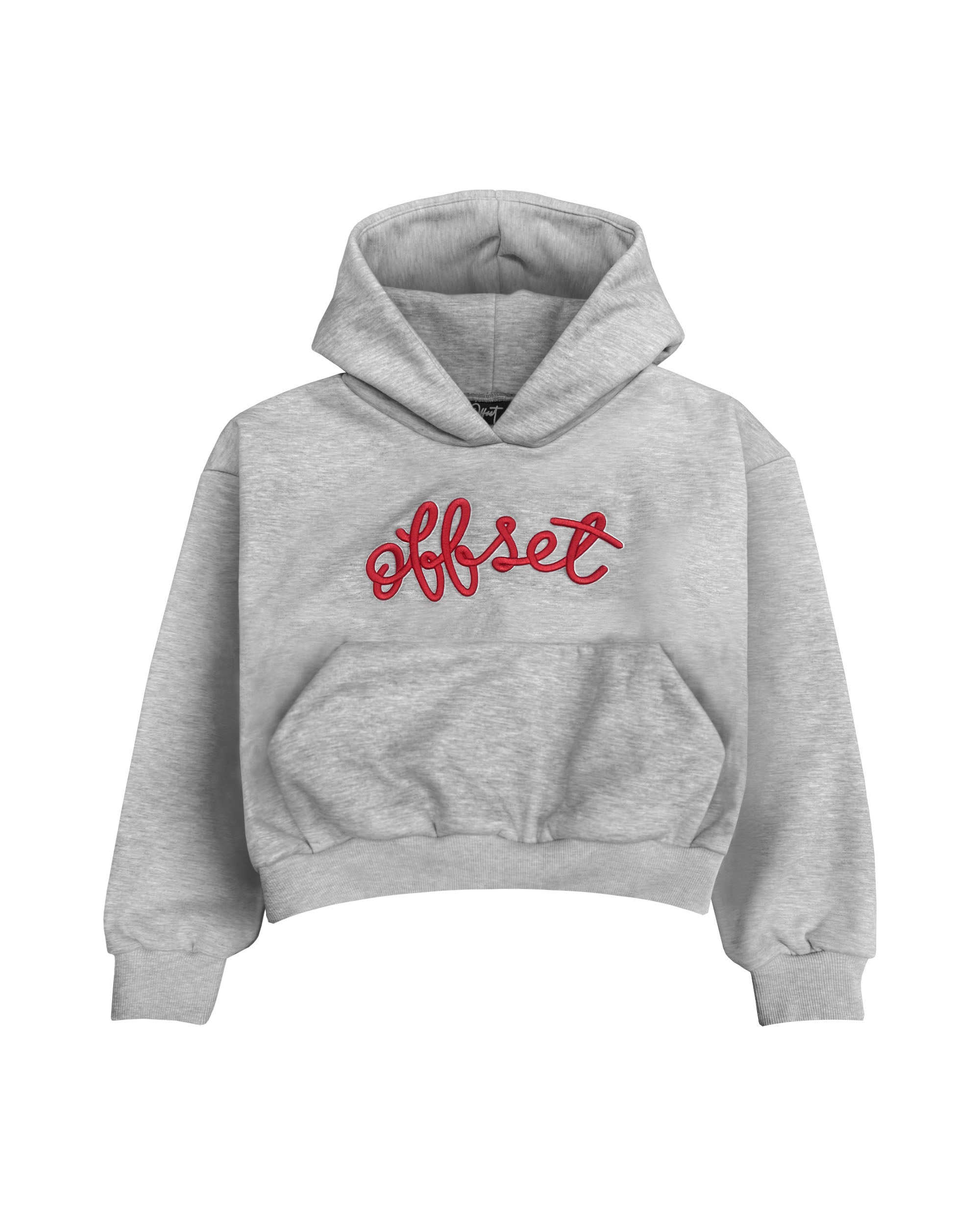 Loop Cropped Hoodie (Heather Grey)