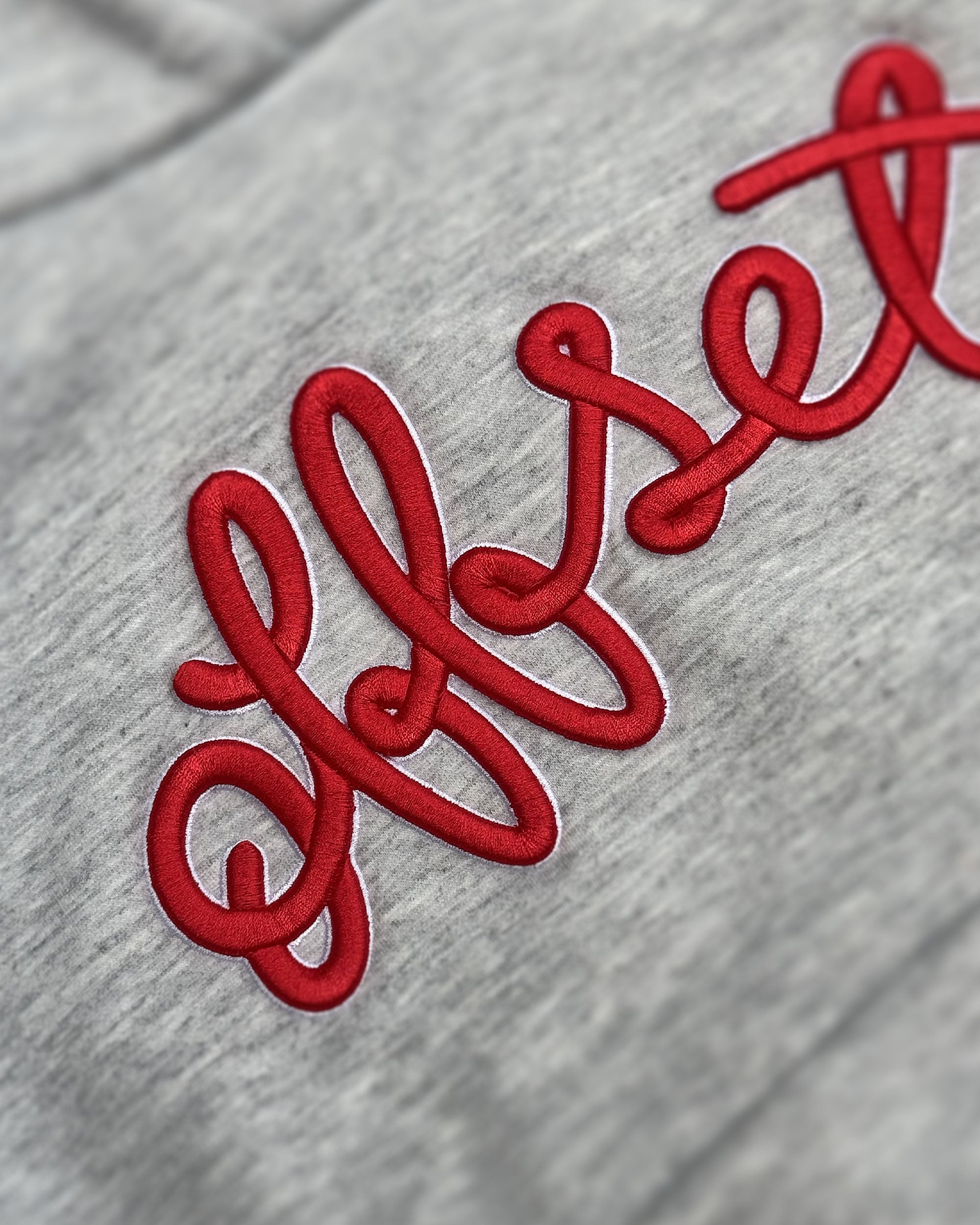 Loop Cropped Hoodie (Heather Grey)