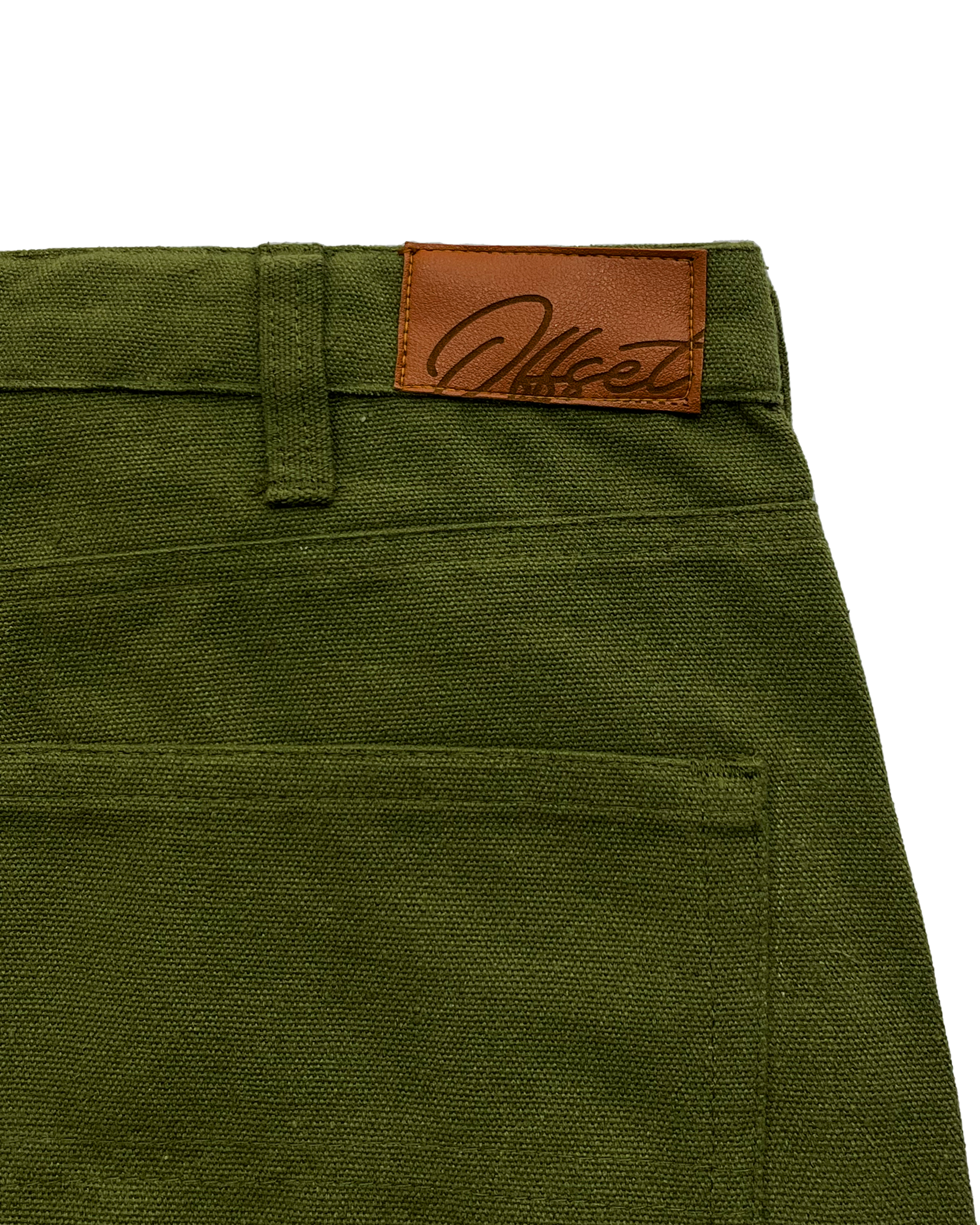 Double Knee Carpenter Canvas Pants (Green)