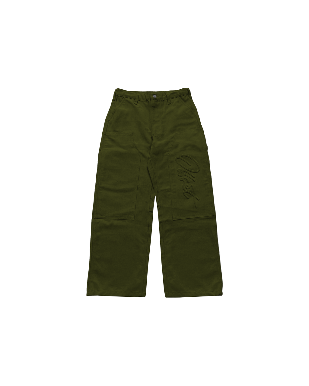 Double Knee Carpenter Canvas Pants (Green)