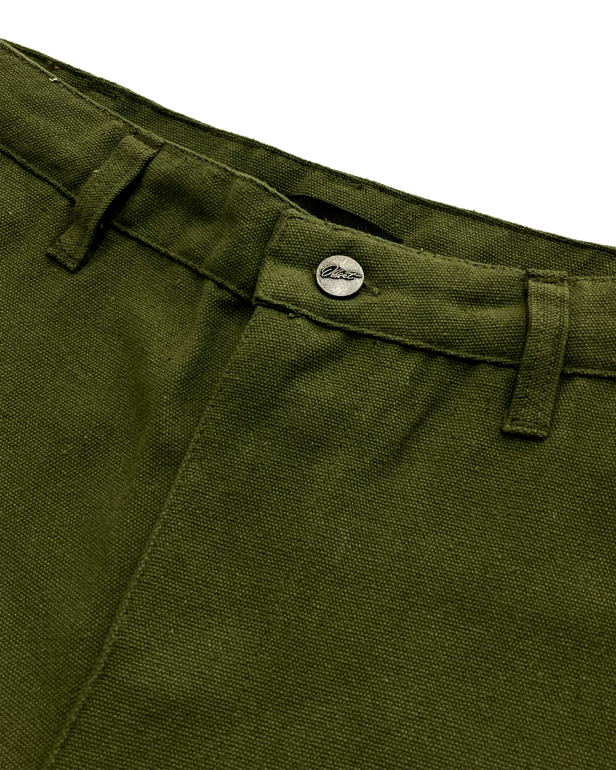 Double Knee Carpenter Canvas Pants (Green)