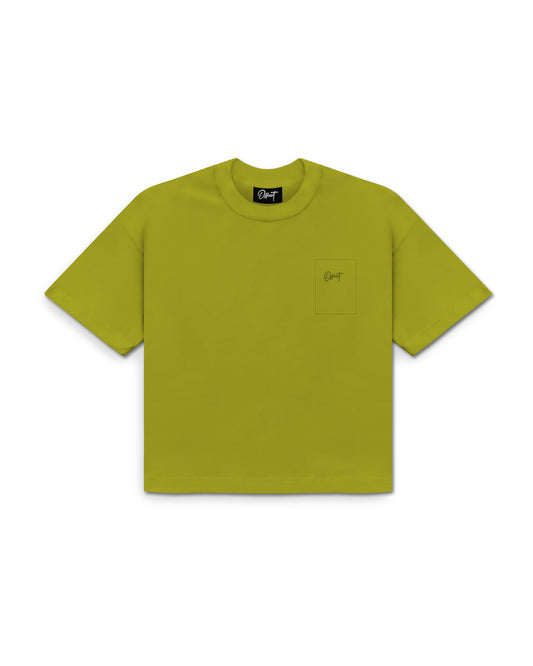 Basic Cropped Pocket Tee S/S (Light Aloe)