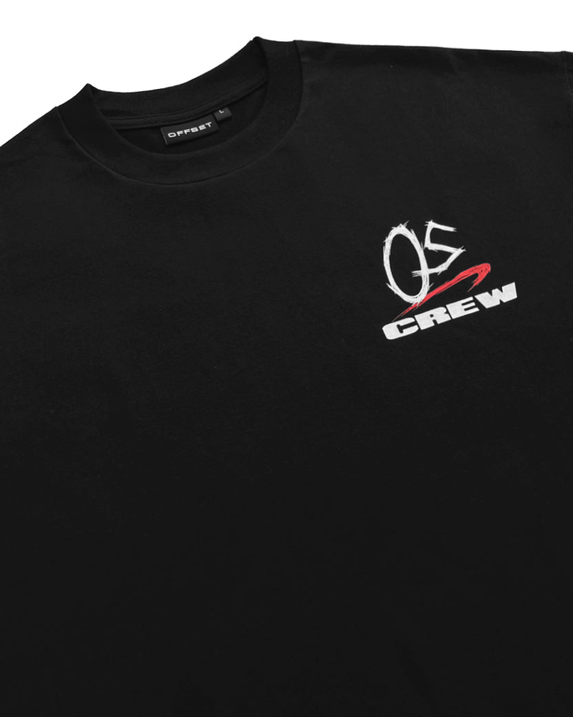 H-Crew Cropped Tee (Black)