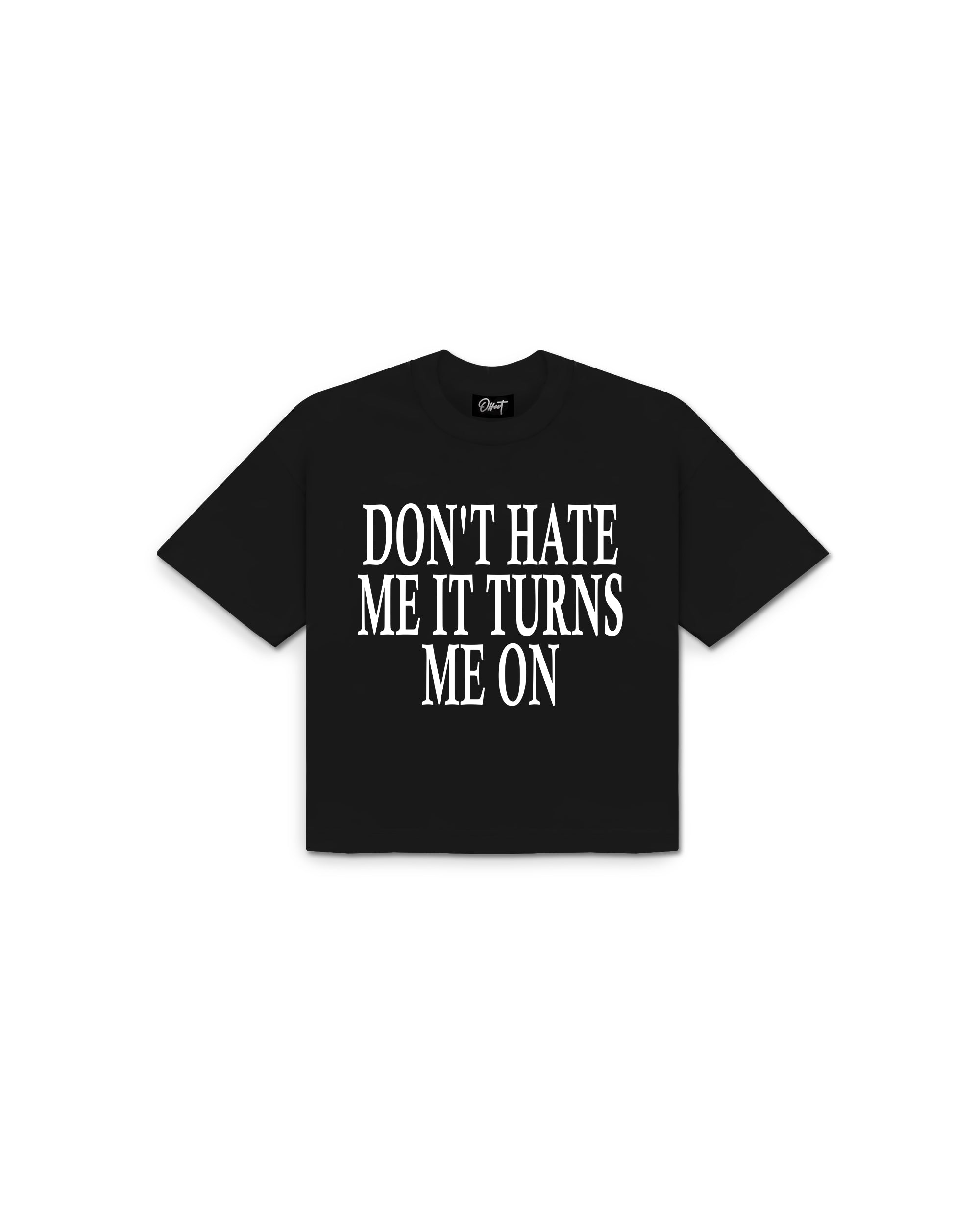 Don't Hate Me Cropped Tee (Black)