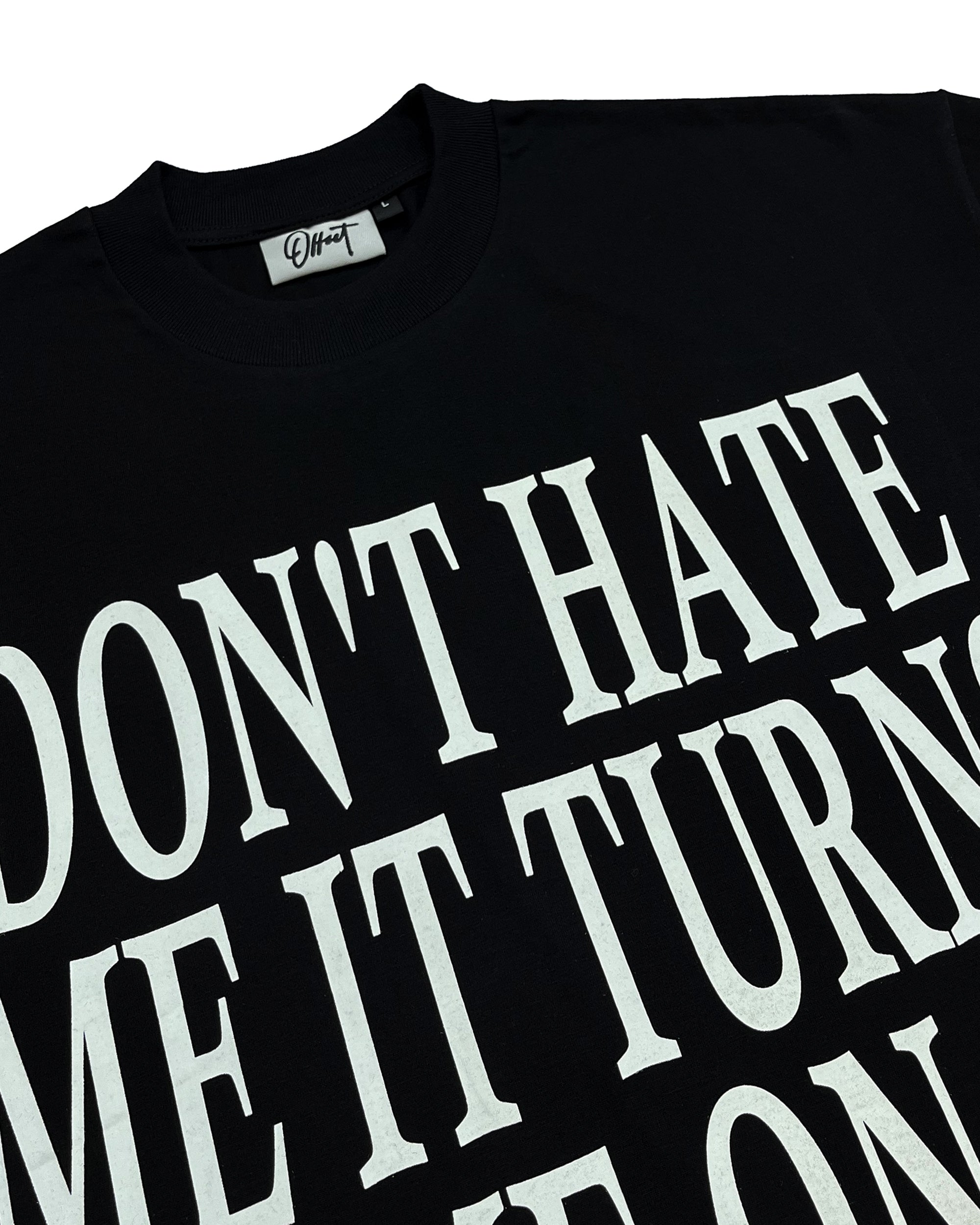 Don't Hate Me Cropped Tee (Black)