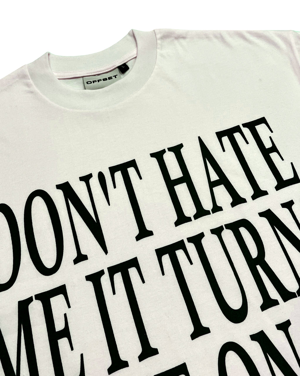 Don't Hate Me Cropped Tee (Off White)