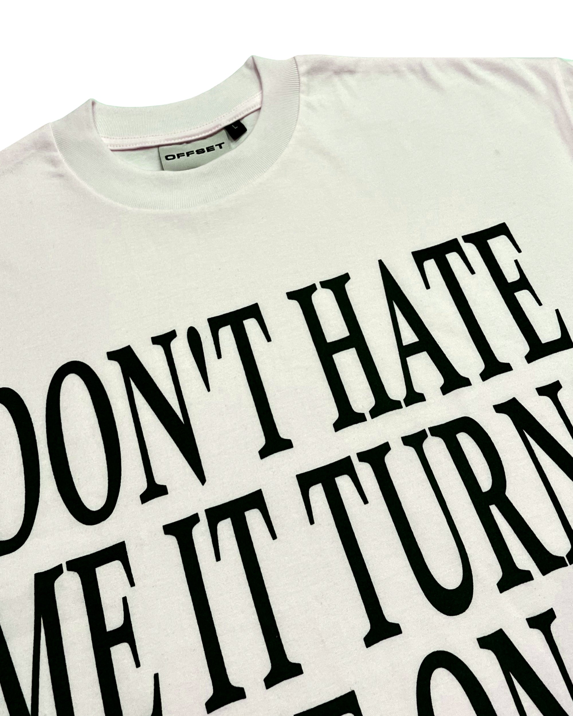 Don't Hate Me Cropped Tee (Off White)
