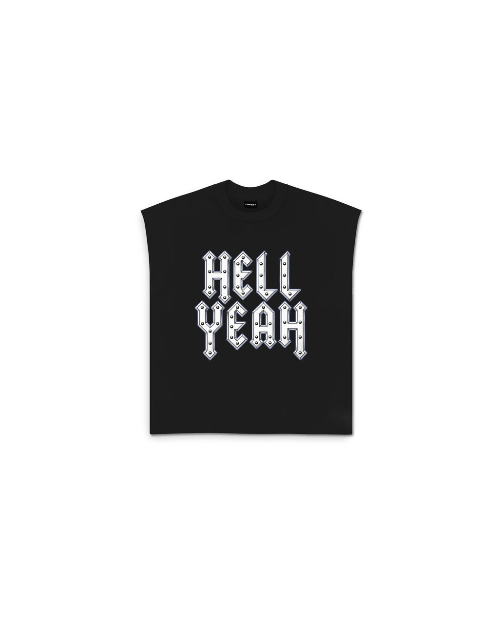 Hell Yeah Cut Sleeve Top (Black)