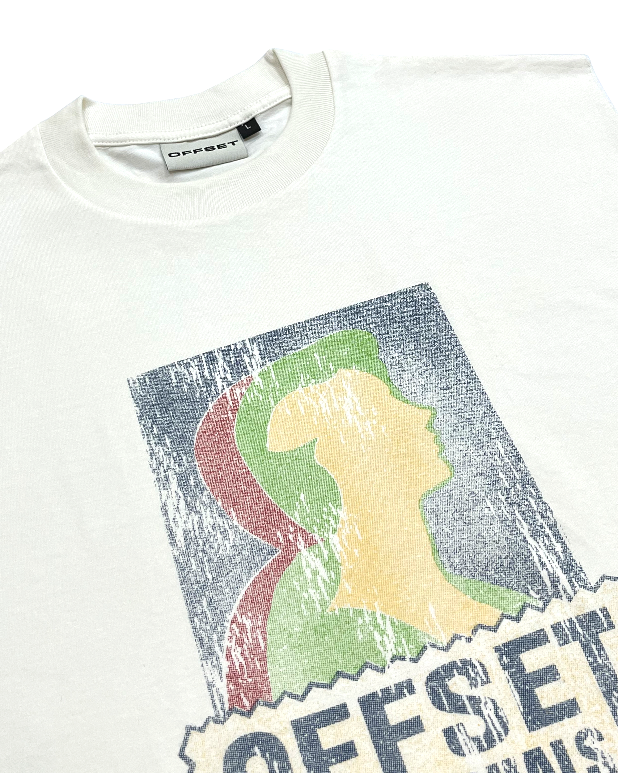 Hi Visuals Cut Sleeve Tee (Off White)