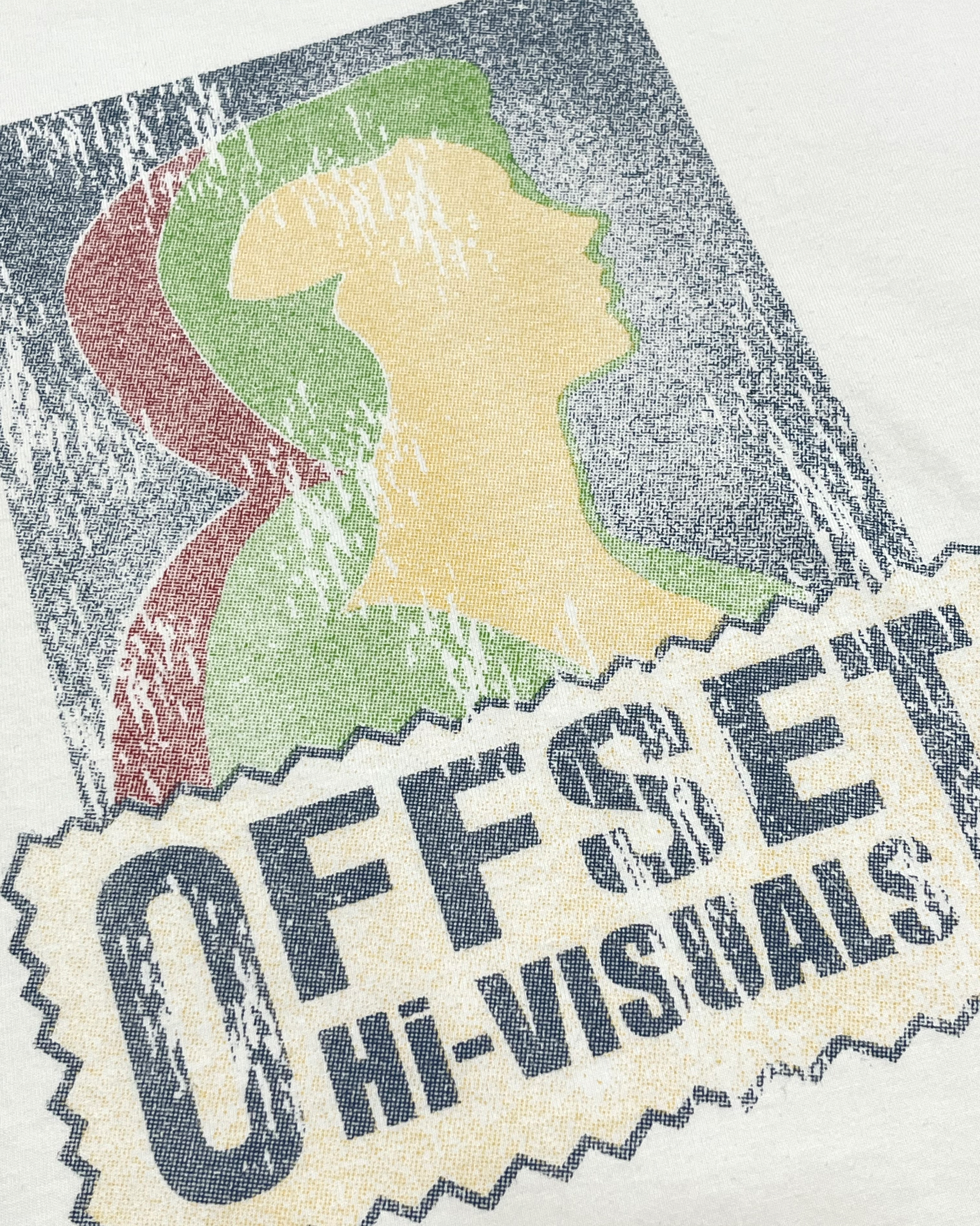 Hi Visuals Cut Sleeve Tee (Off White)
