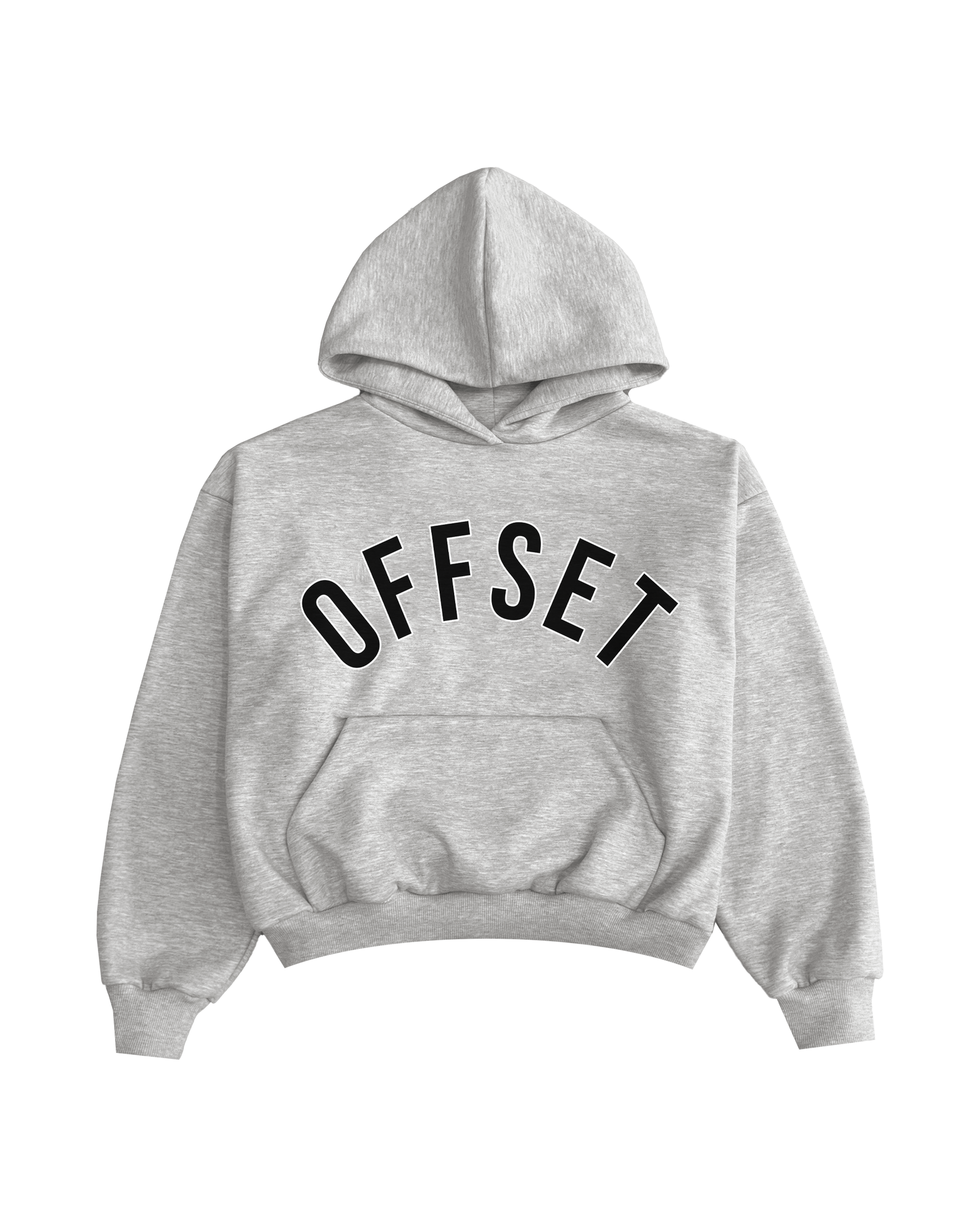 Offset Arc Logo Hoodie Heather Grey O F F S E T